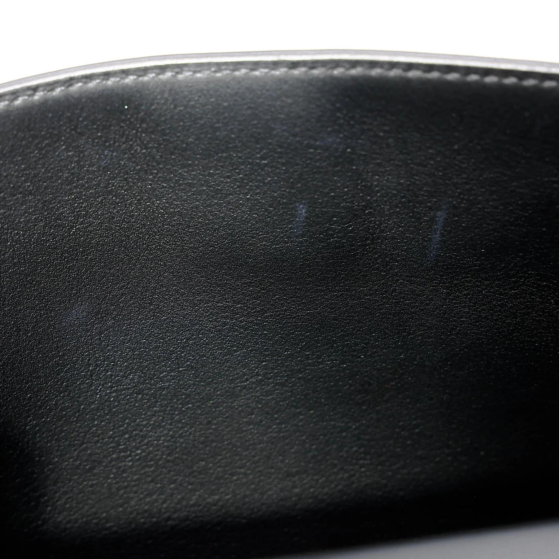 Excellent ( Rank SA ) HERMÈS Kelly Danse Noir (89) Swift Palladium hardware B (2023) - 19