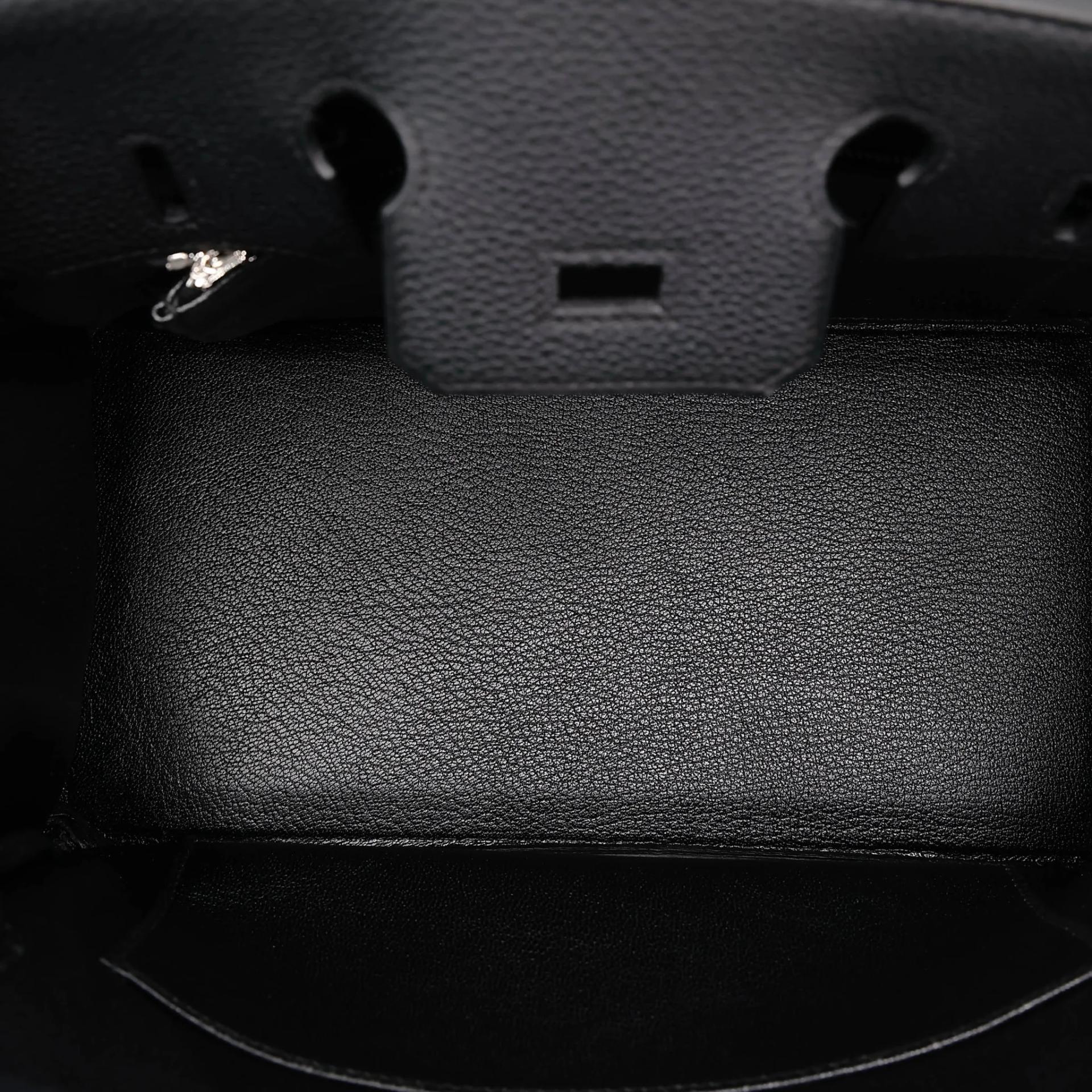 Brand New ( Rank N ) HERMÈS Birkin 25 Noir (89) Togo Palladium hardware G (2026) - 15