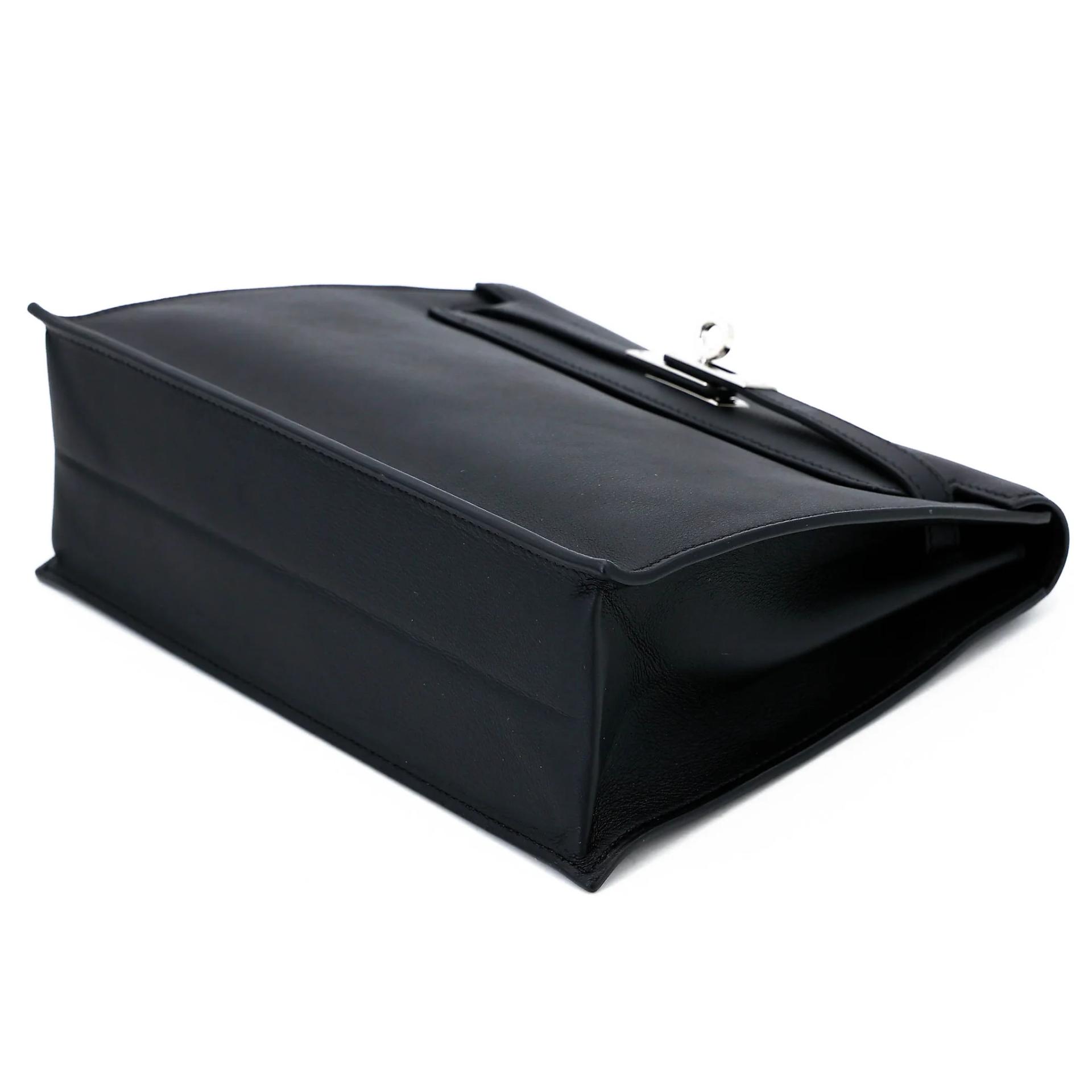 Excellent ( Rank SA ) HERMÈS Kelly Danse Noir (89) Swift Palladium hardware B (2023) - 3