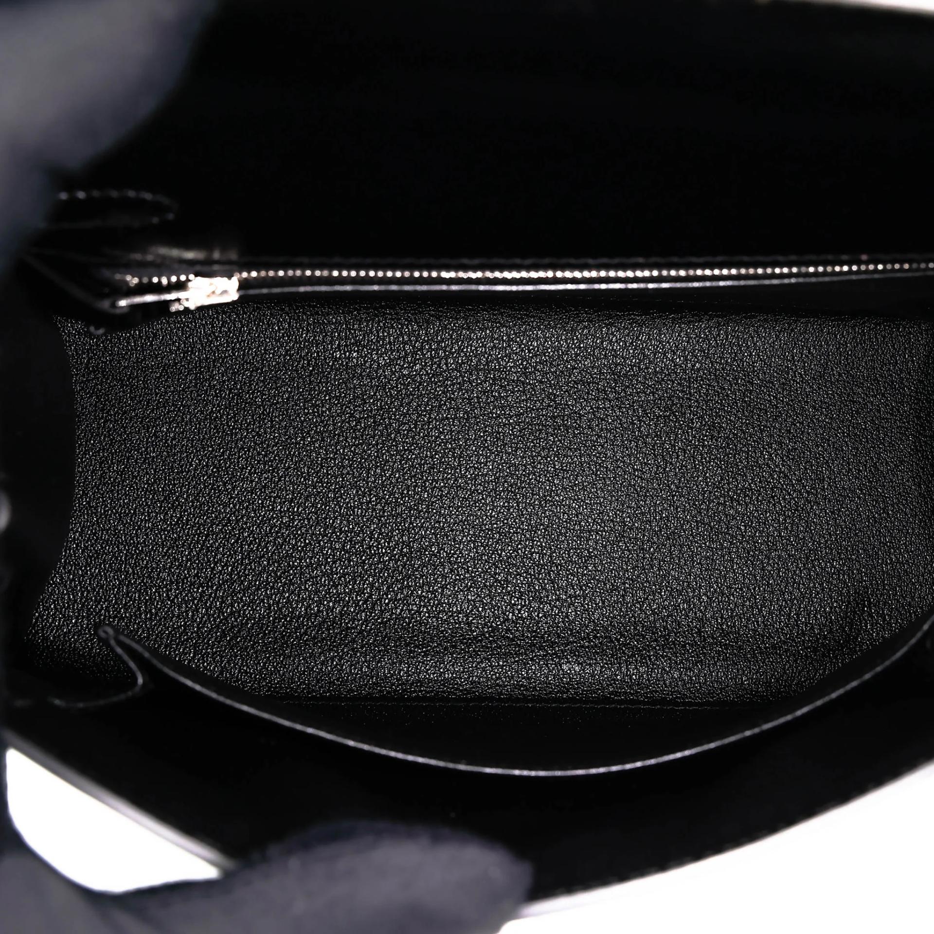 Brand New ( Rank N ) HERMÈS Kelly 25 Sellier Noir (89) Box-calf Palladium hardware K (2025) - 18