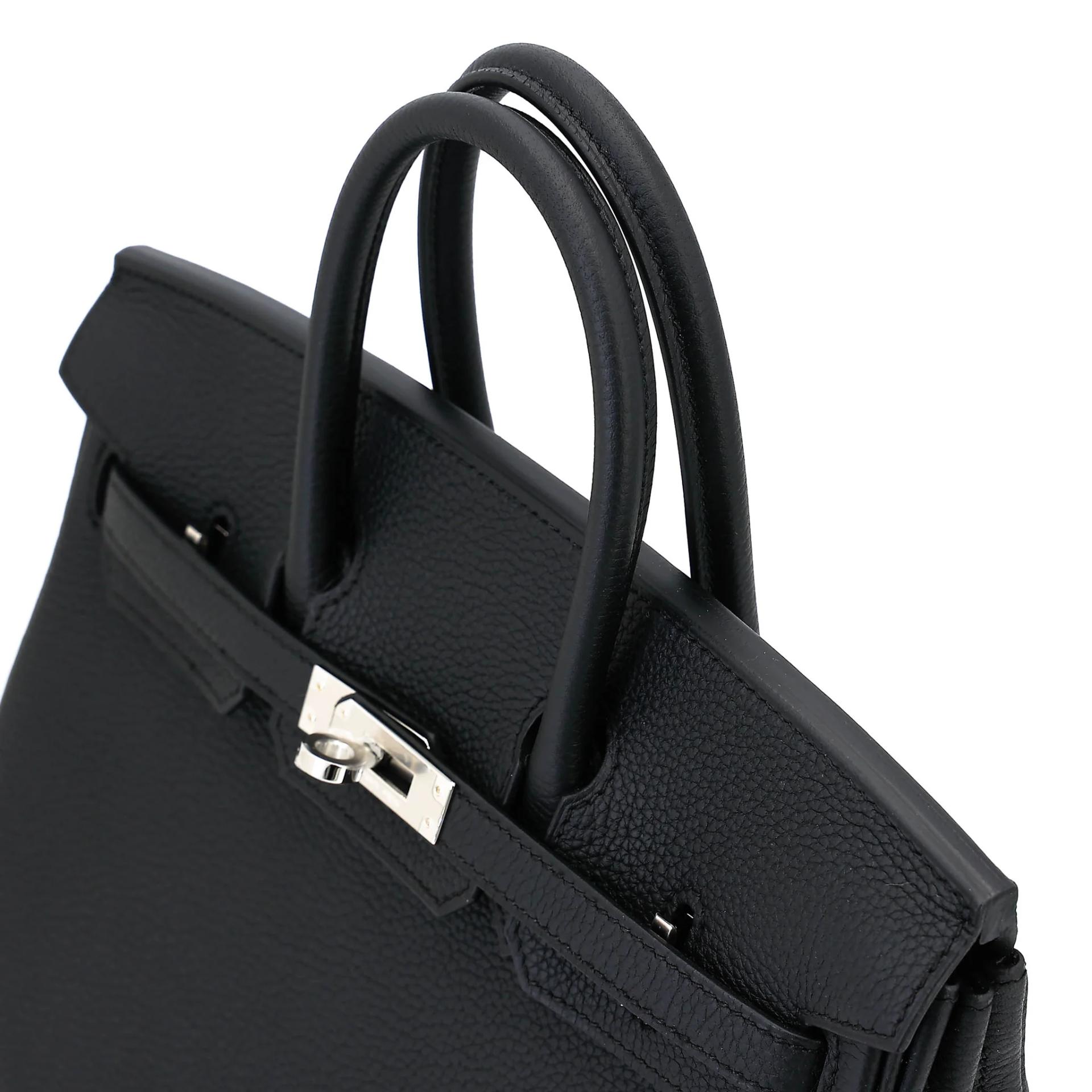 Brand New ( Rank N ) HERMÈS Birkin 25 Noir (89) Togo Palladium hardware G (2026) - 3