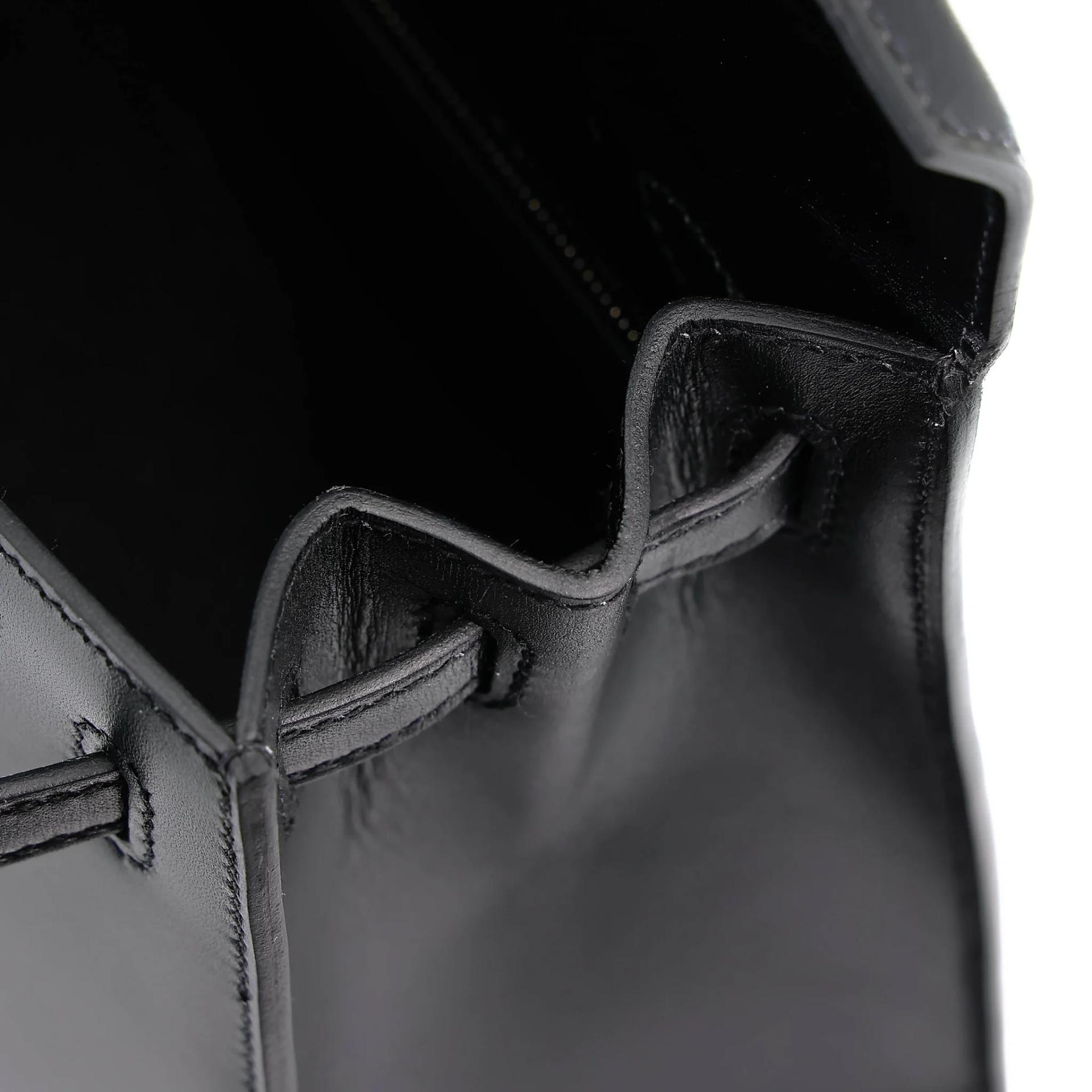 Brand New ( Rank N ) HERMÈS Kelly 25 Sellier Noir (89) Box-calf Palladium hardware K (2025) - 16