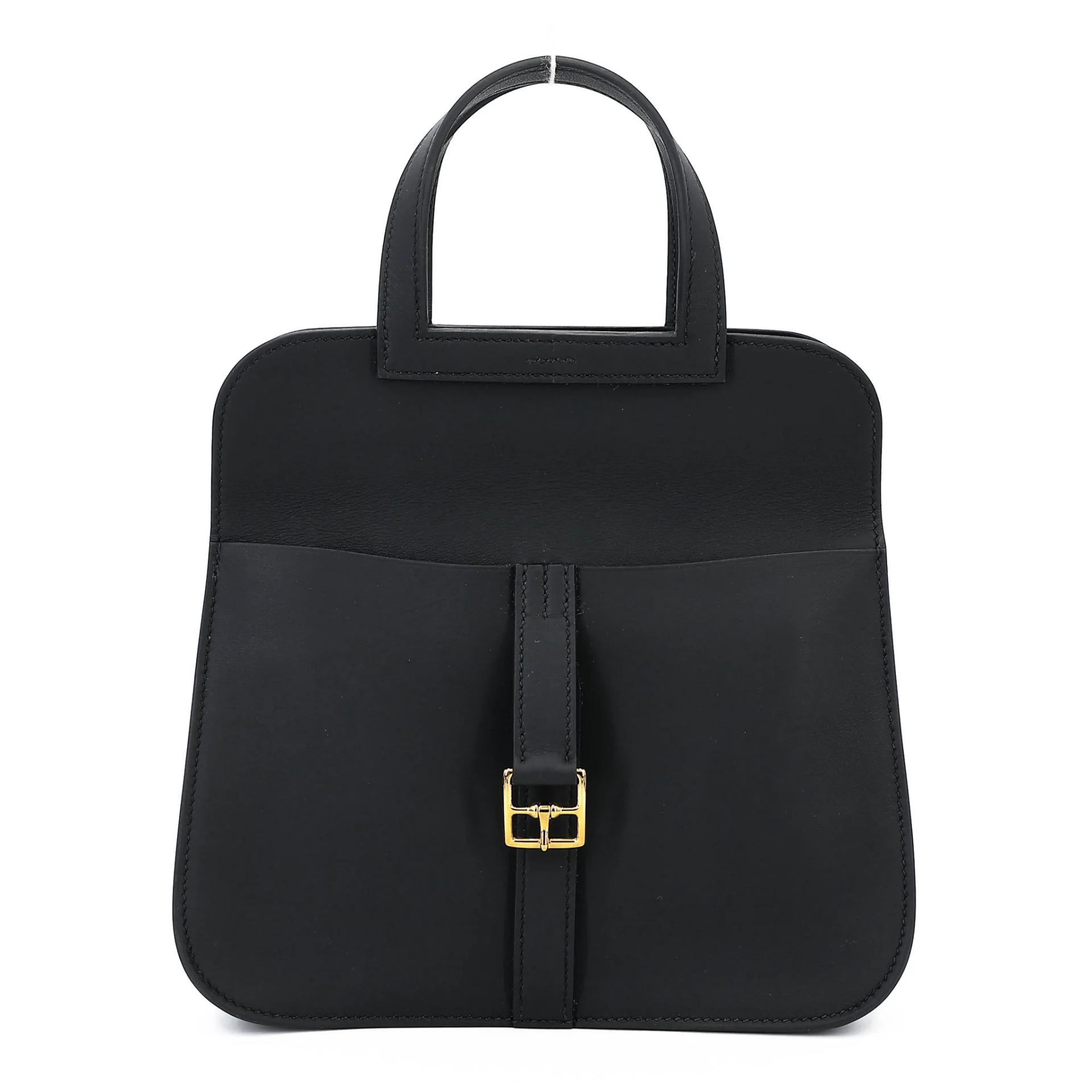 Brand New ( Rank N ) HERMÈS Halzan Mini Noir (89) Swift Gold hardware G (2026) - 4
