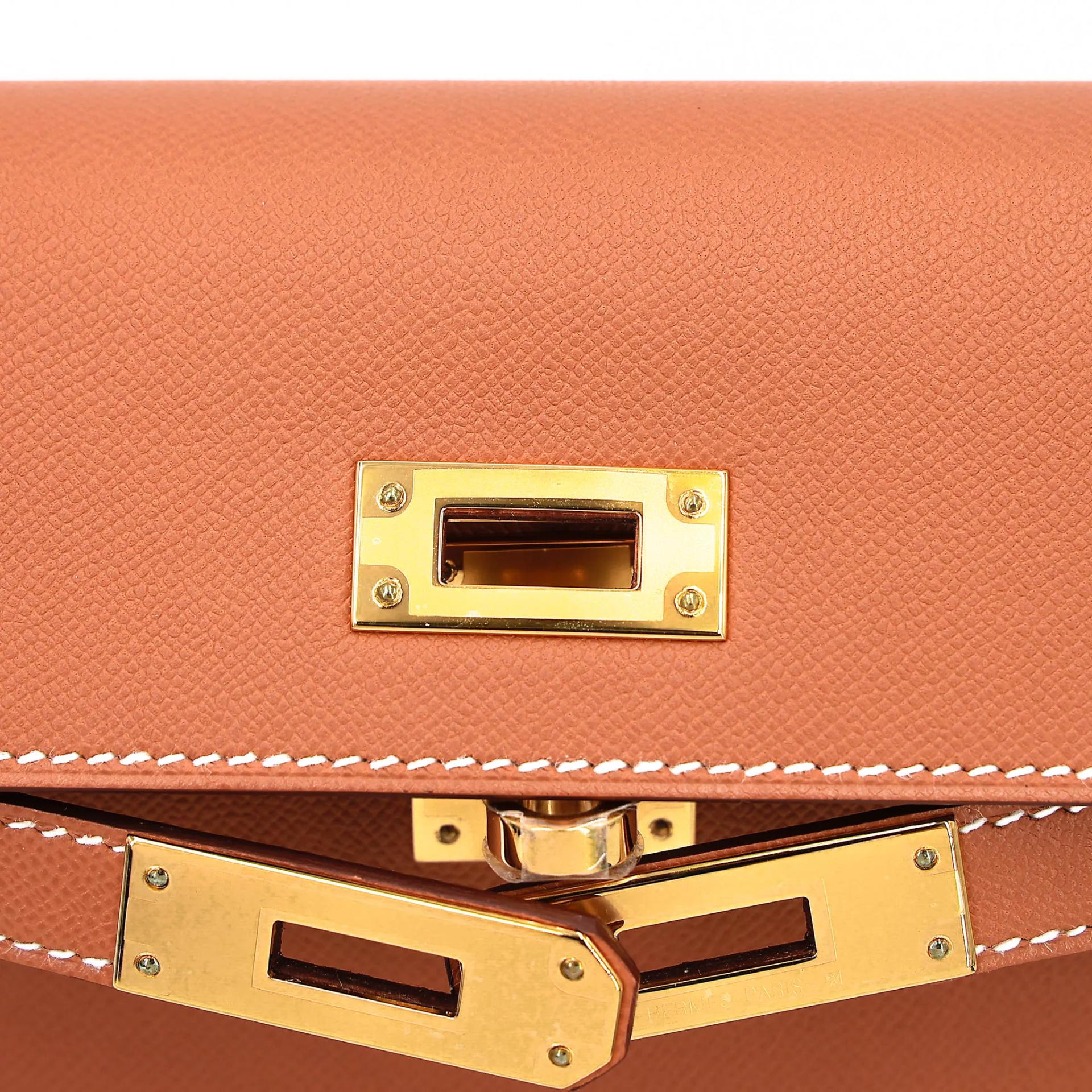 Unused ( Rank NS ) HERMÈS Kelly Elan Gold (37) Madame Gold hardware B (2023) - 10