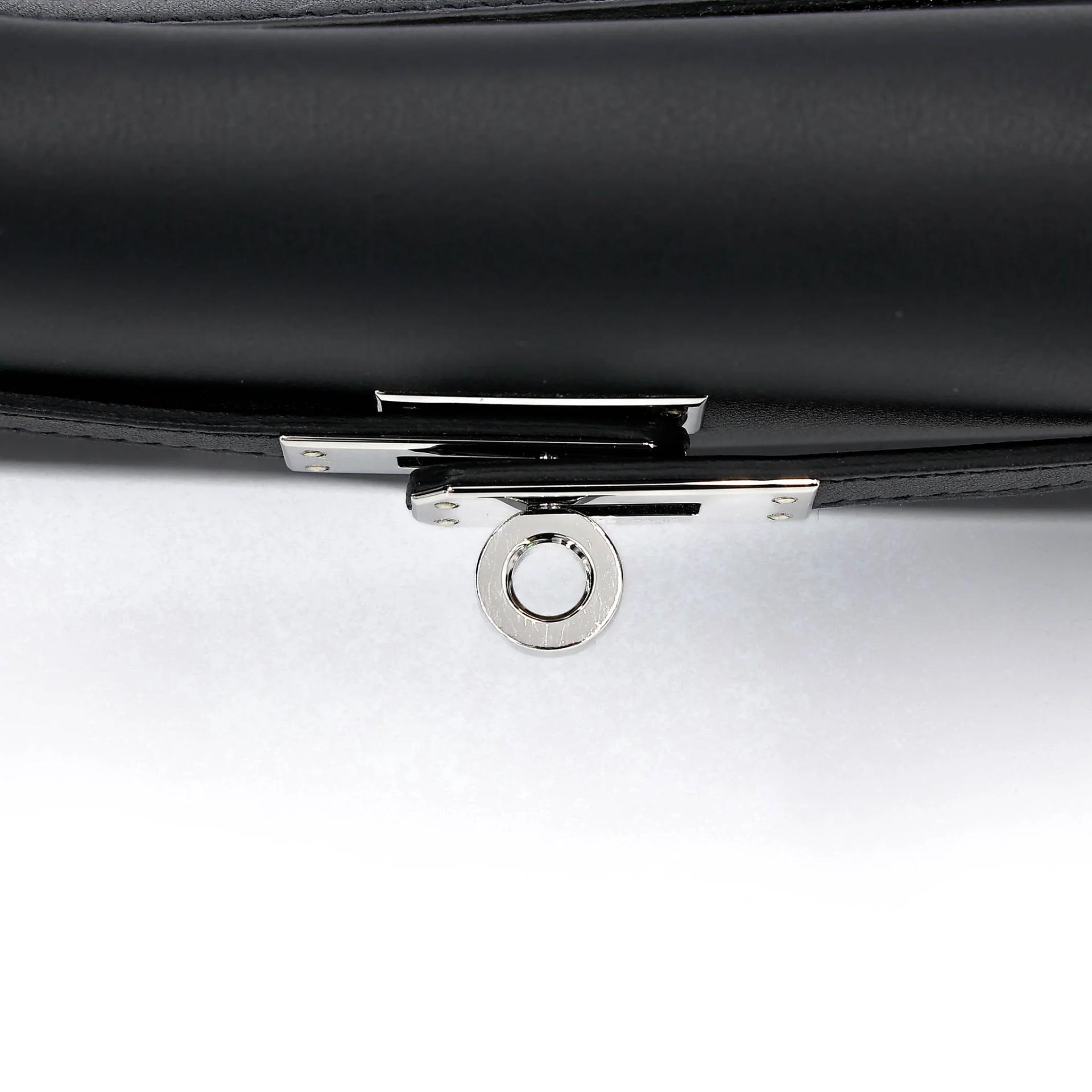 Excellent ( Rank SA ) HERMÈS Kelly Danse Noir (89) Swift Palladium hardware B (2023) - 10