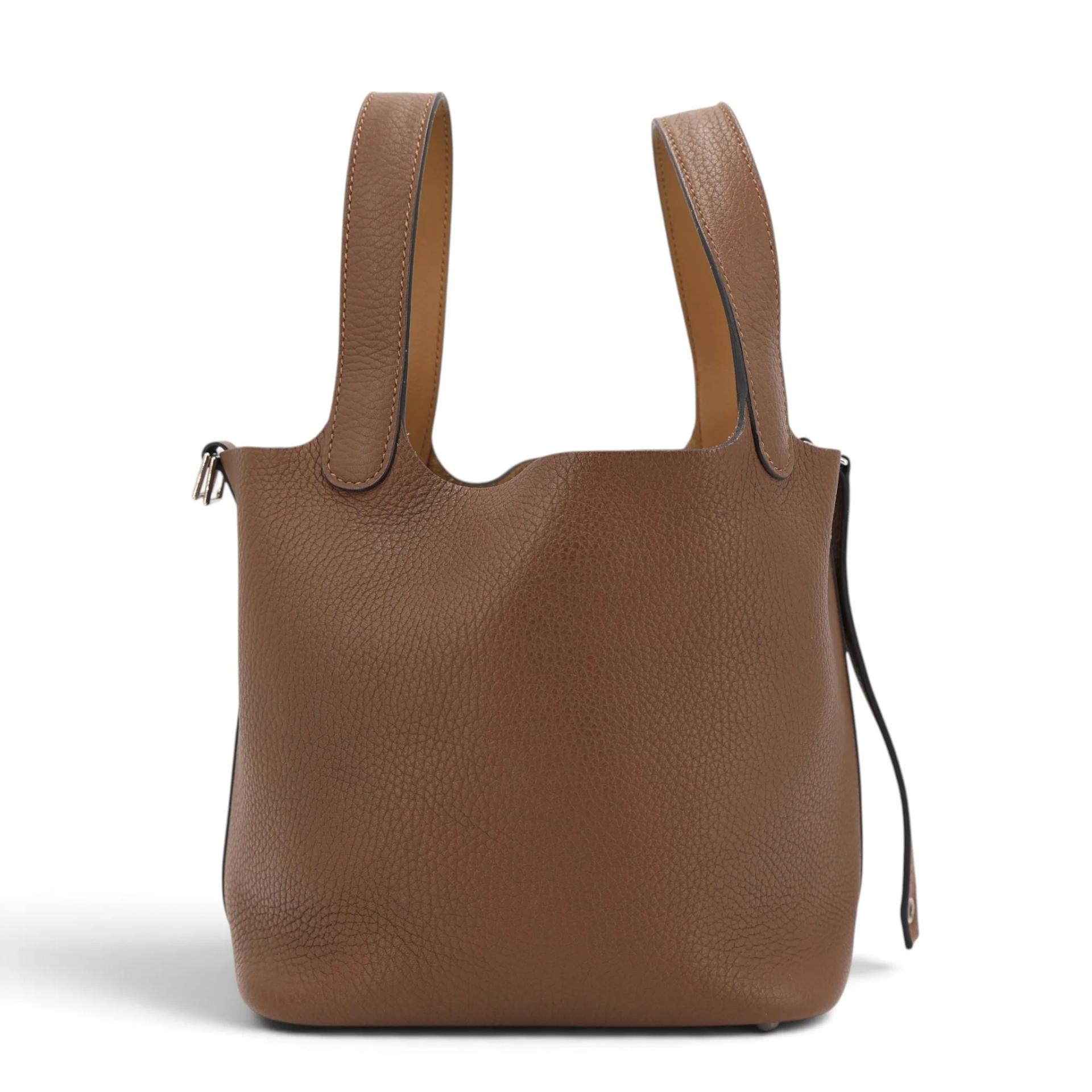 ランク A HERMÈS エルメス ピコタンロックPM アルザン (3G) ビスキュイ (4B) トリヨン シルバー金具 Z刻印 (2021) - 3