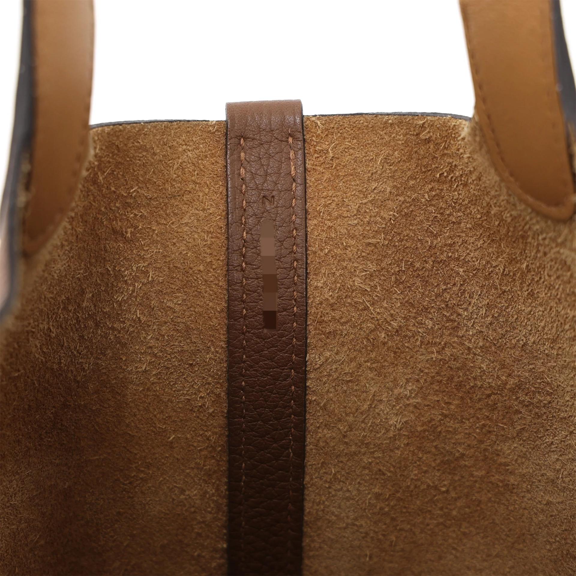 ランク A HERMÈS エルメス ピコタンロックPM アルザン (3G) ビスキュイ (4B) トリヨン シルバー金具 Z刻印 (2021) - 15