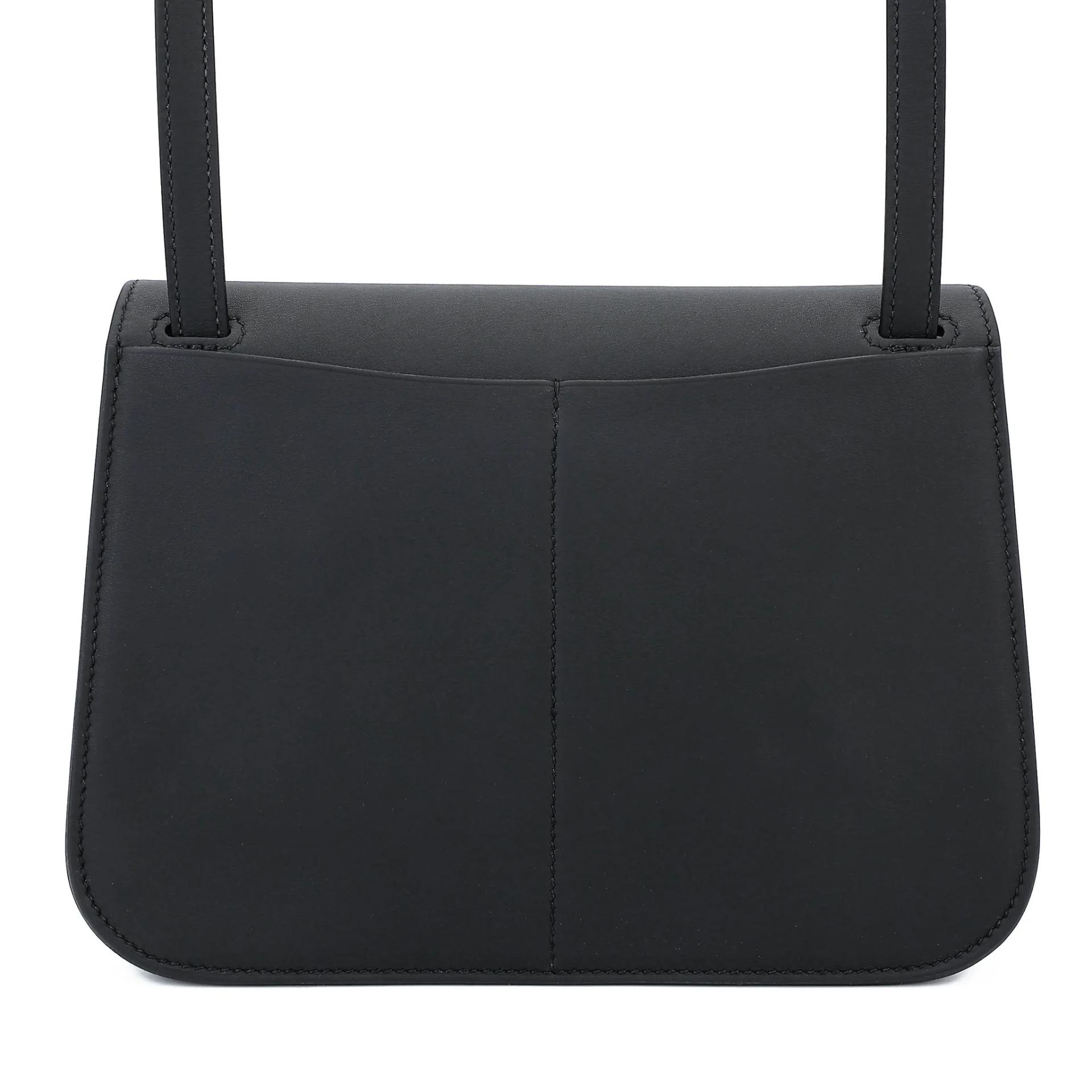 Brand New ( Rank N ) HERMÈS Halzan Mini Noir (89) Swift Gold hardware G (2026) - 2