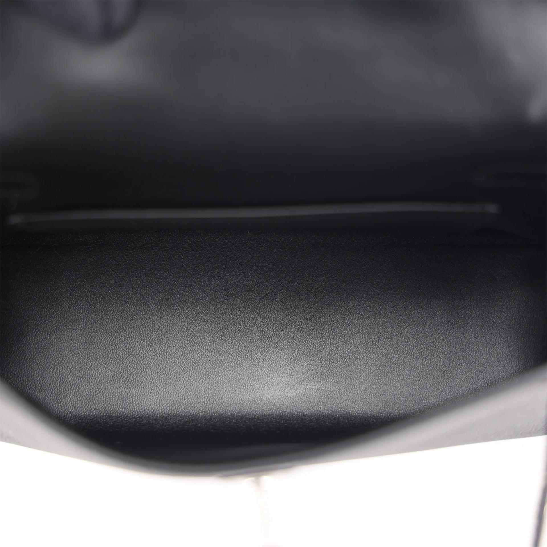 Brand New ( Rank N ) HERMÈS Mini Kelly II Noir (89) Epsom Palladium hardware G (2026) - 11