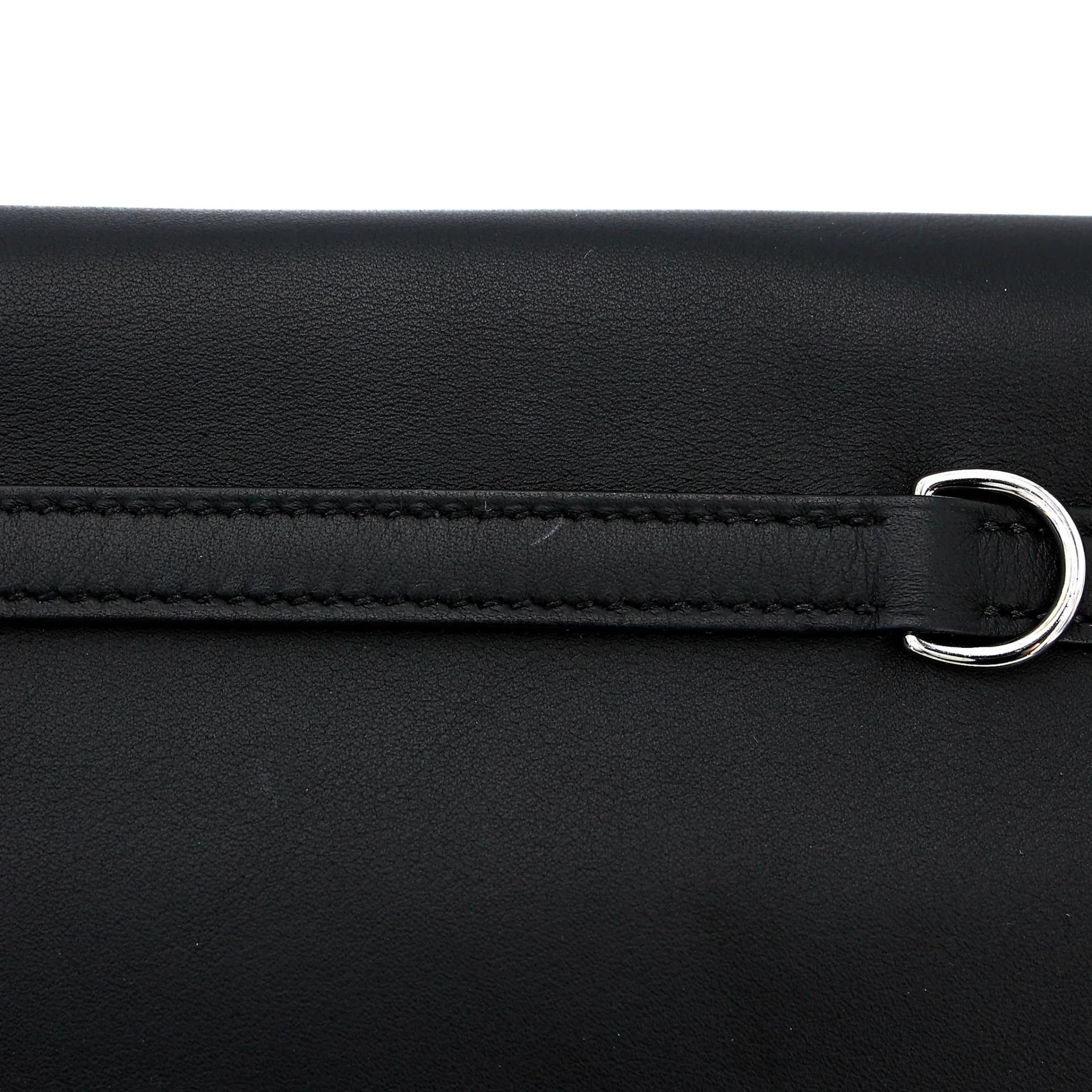 Excellent ( Rank SA ) HERMÈS Kelly Danse Noir (89) Swift Palladium hardware B (2023) - 8