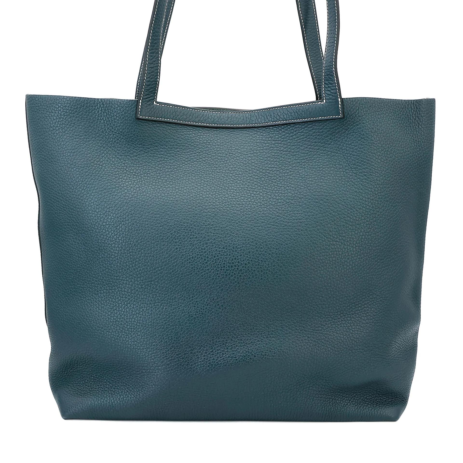 Very Good ( Rank A) HERMÈS Cabasellier 46 Vert Cypress (6O) Clemence Z (2021) - 2