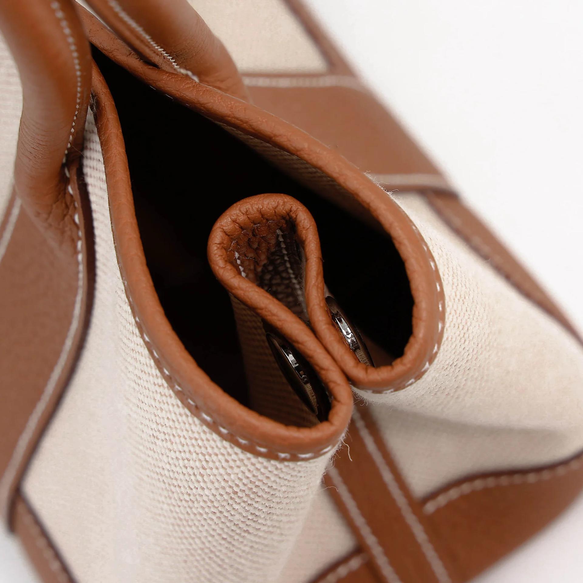Brand New ( Rank N ) HERMÈS Neo Garden Party 23 Gold (37) Toile H canvas Negonda Palladium hardware K (2025) - 14