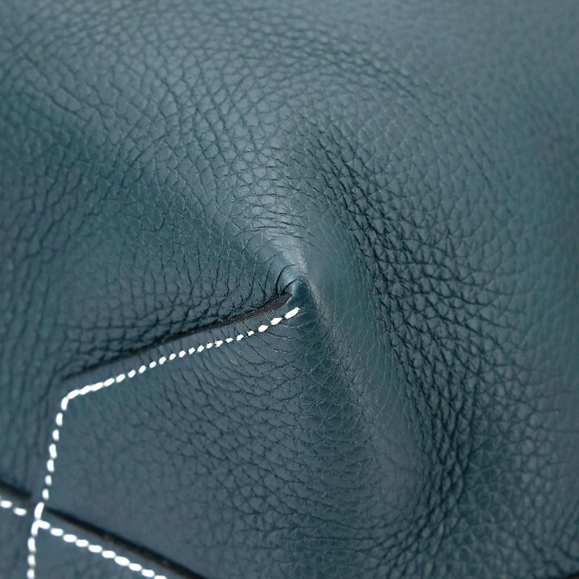 Very Good ( Rank A) HERMÈS Cabasellier 46 Vert Cypress (6O) Clemence Z (2021) - 8