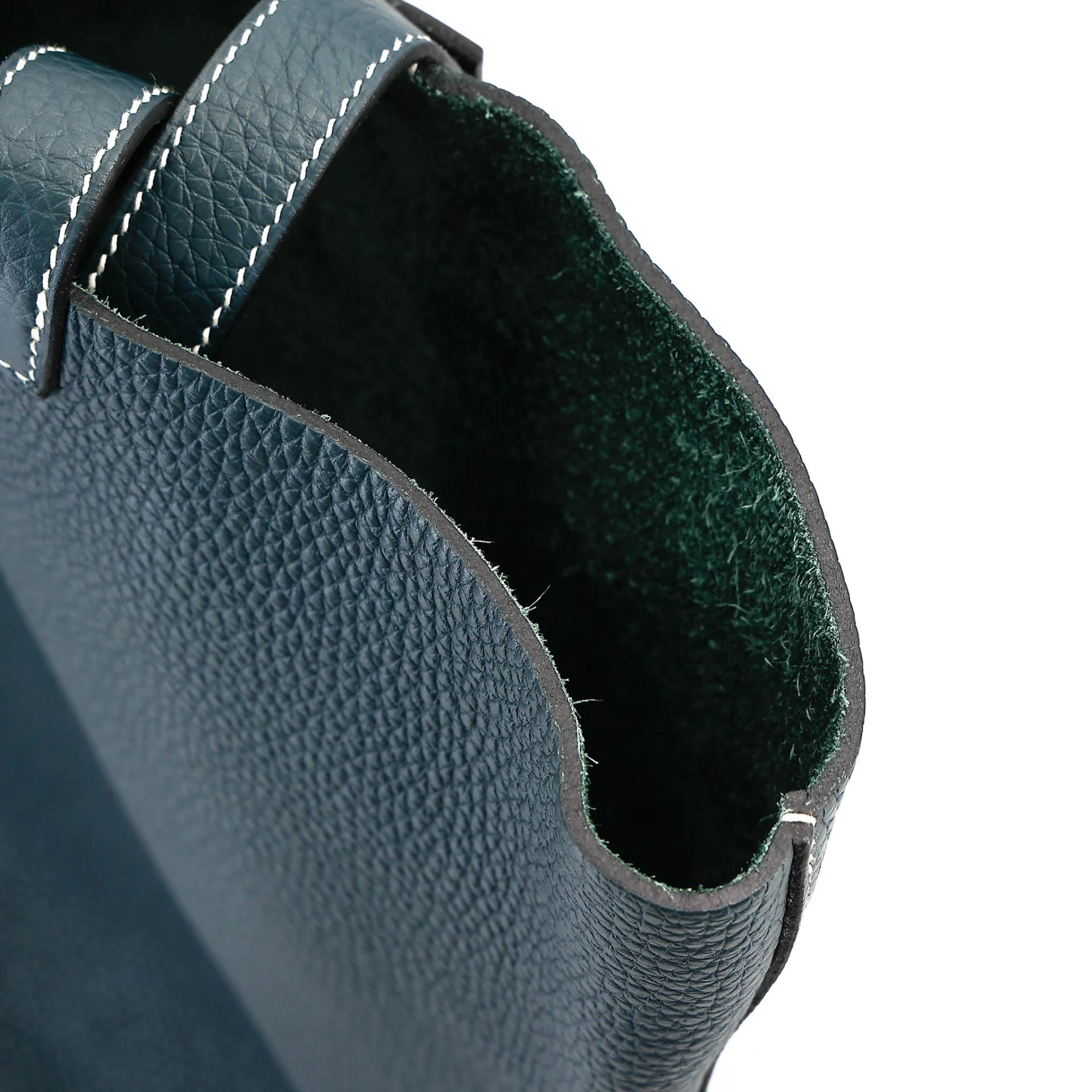 Very Good ( Rank A) HERMÈS Cabasellier 46 Vert Cypress (6O) Clemence Z (2021) - 15