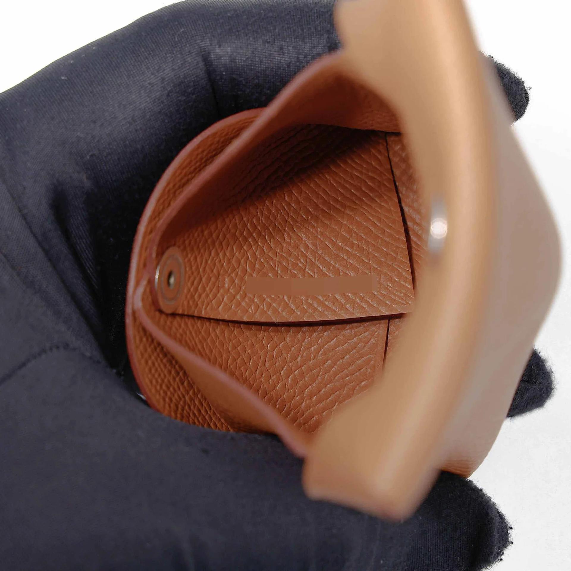 Brand New ( Rank N ) HERMÈS Bastia purse Gold (37) Epsom Palladium hardware B (2023) - 9
