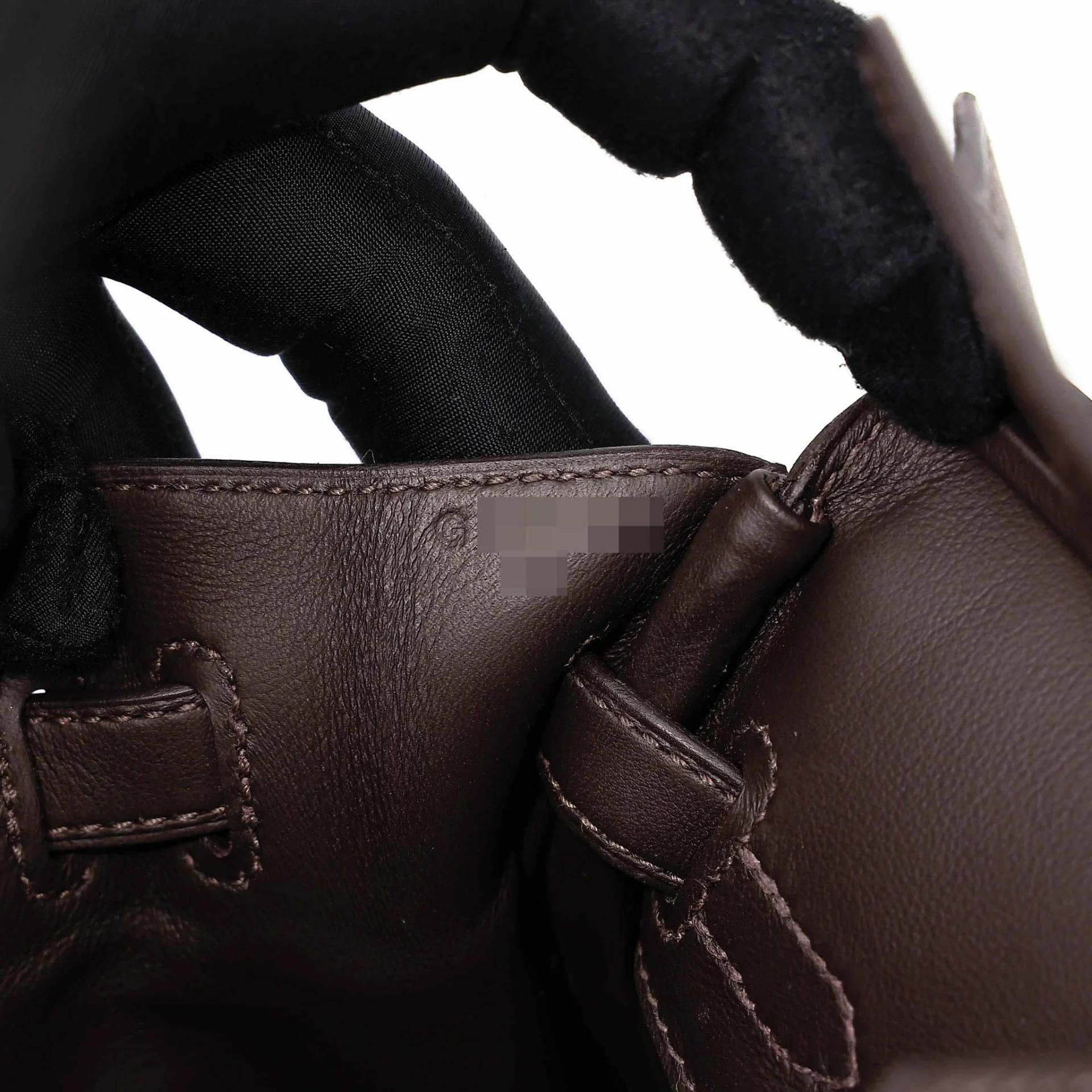Brand New ( Rank N ) HERMÈS Birkin 25 Bai Brun（T3） Toile H canvas Swift Palladium hardware G (2026) - 11