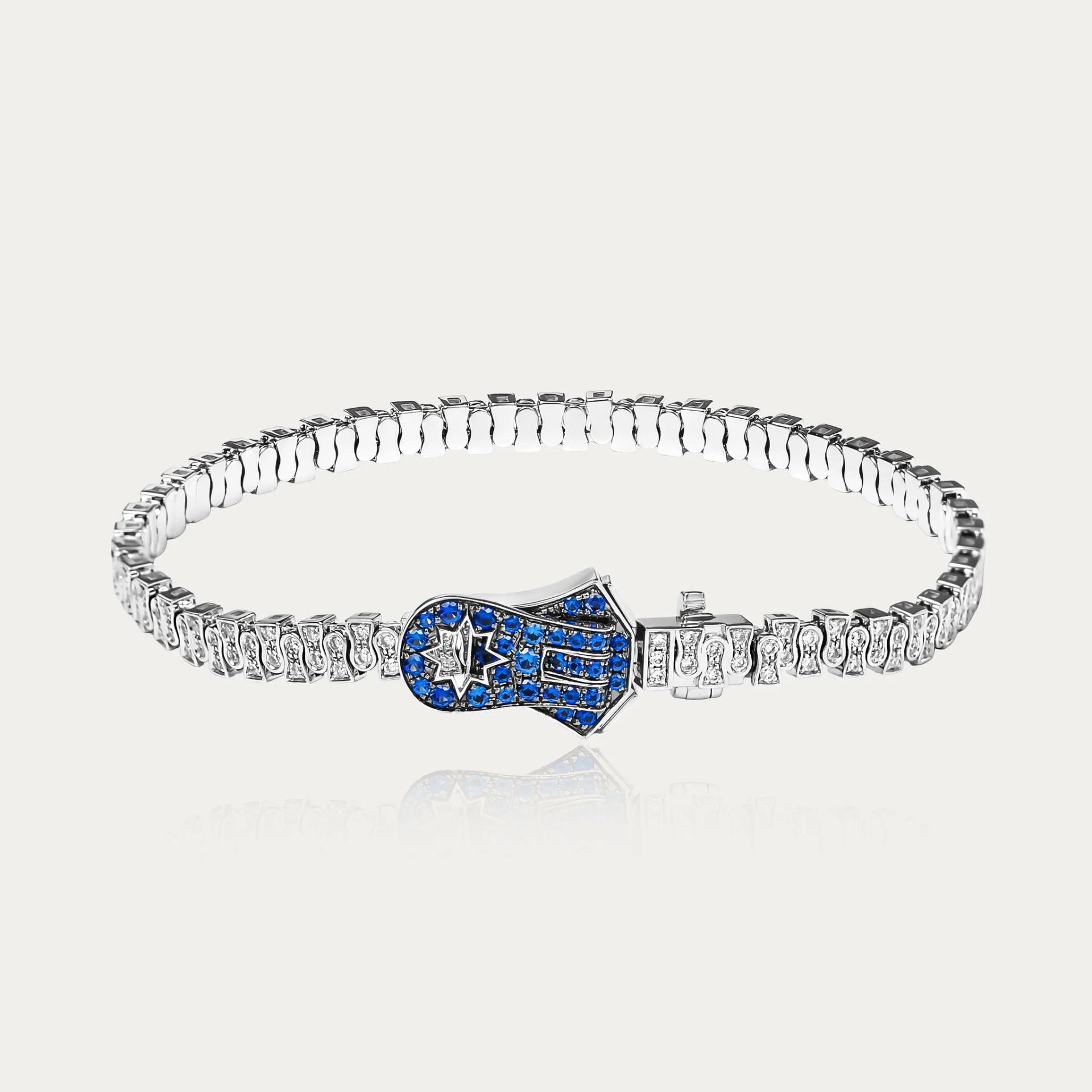 MIRA Premium Collection Sapphire Mode Bracelet Blue White