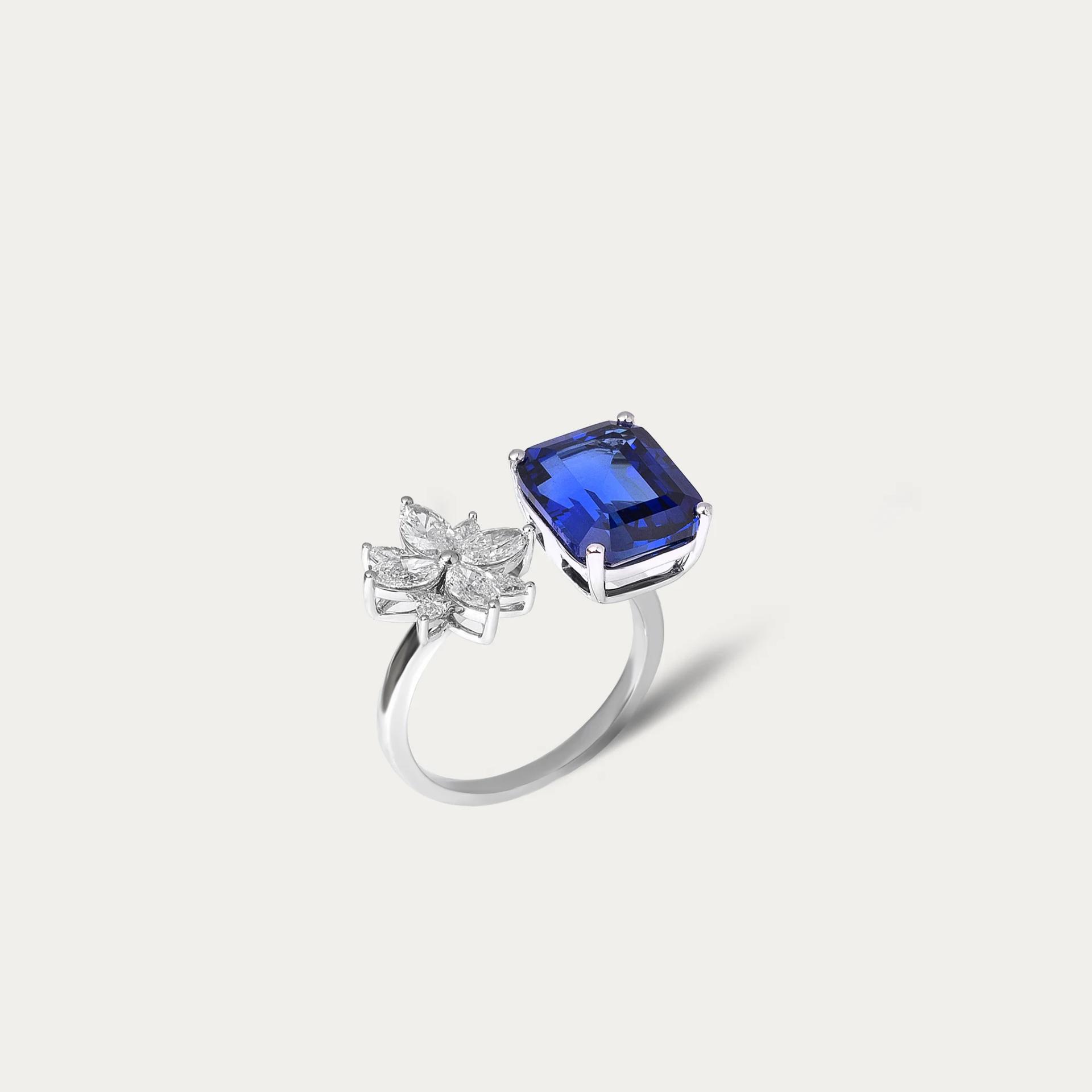 Mira Radiant Truth Shiny Me Sapphire Ring Blue