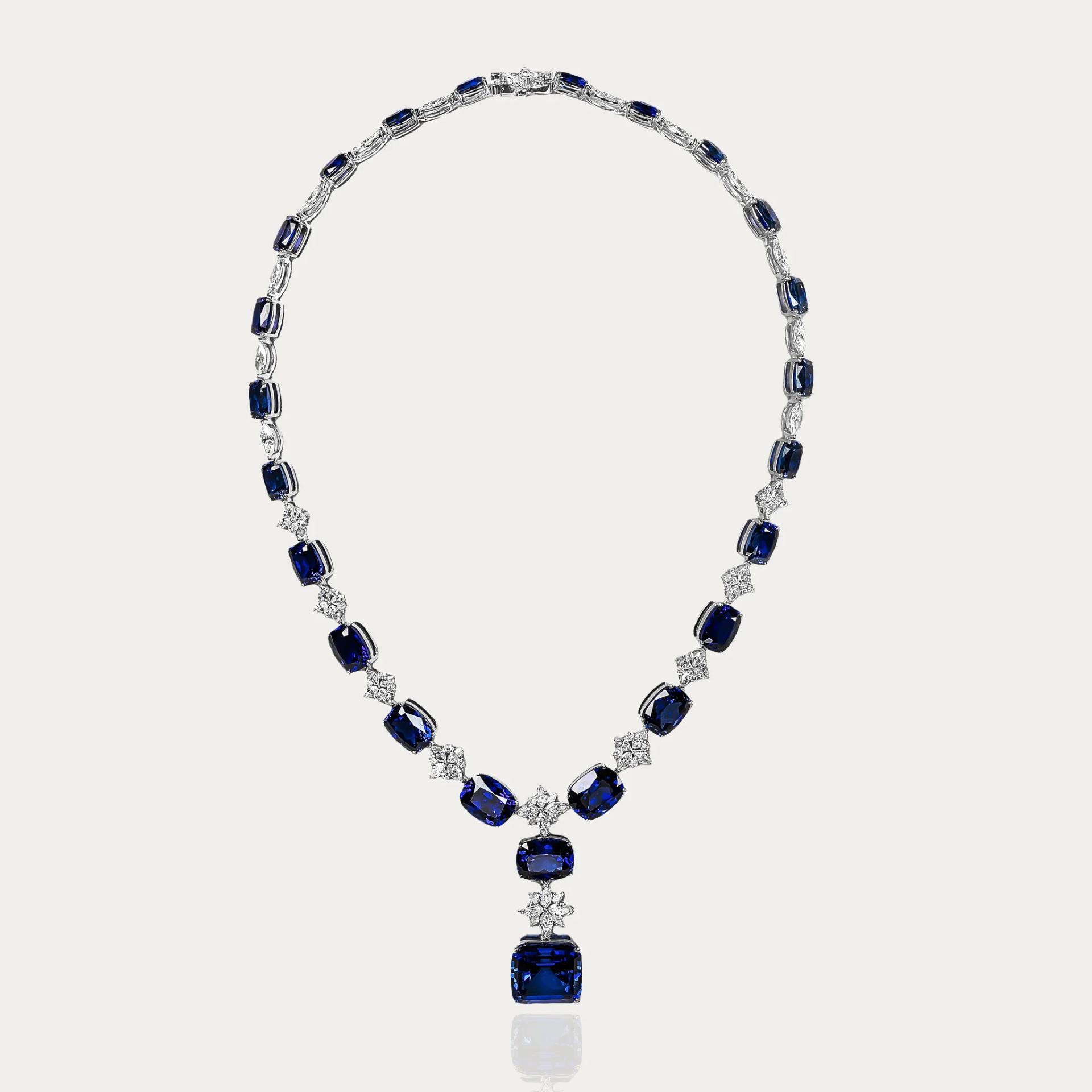 Mira Radiant Truth Shiny Me Sapphire Necklace Blue