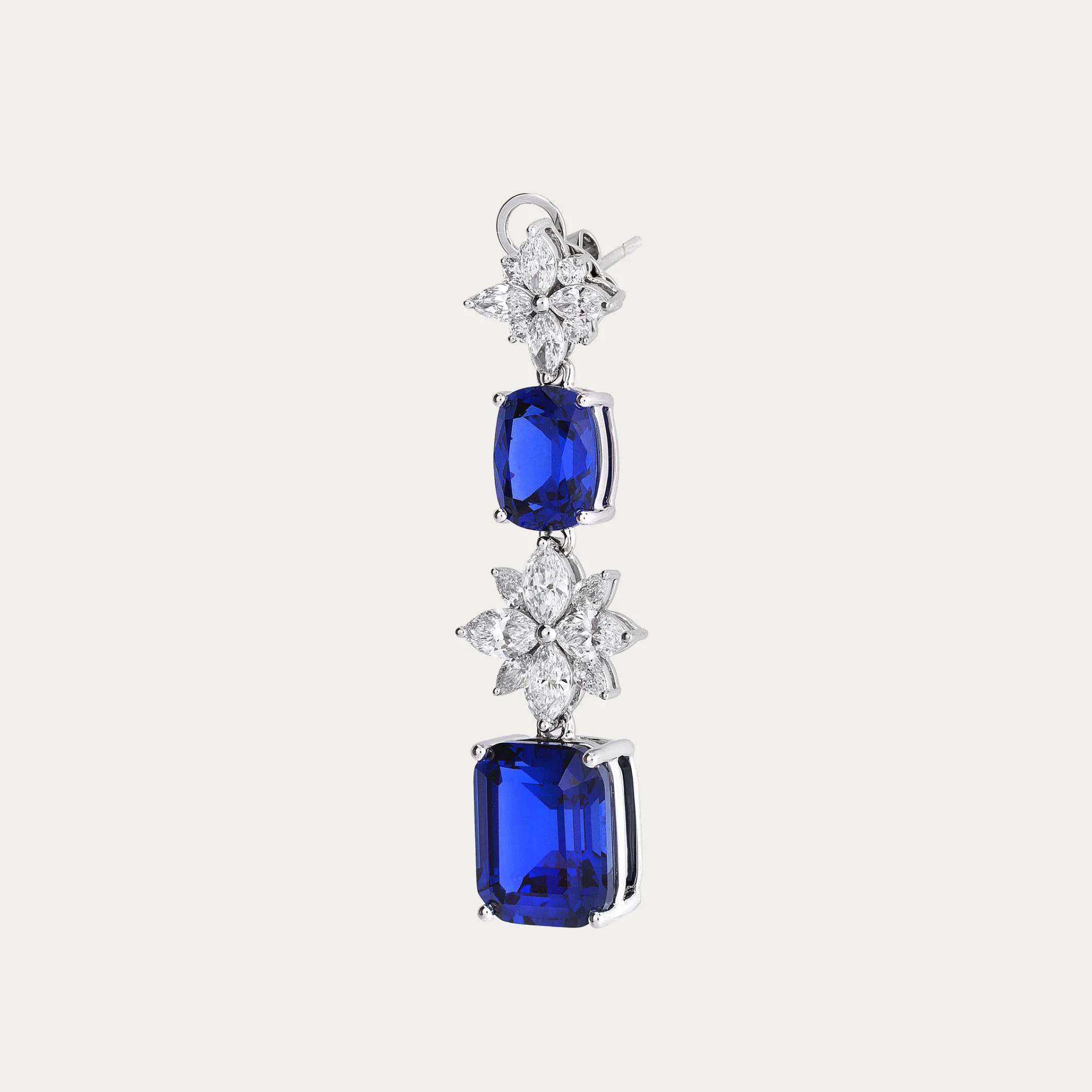 Mira Radiant Truth Shiny Me Sapphire Earring Blue