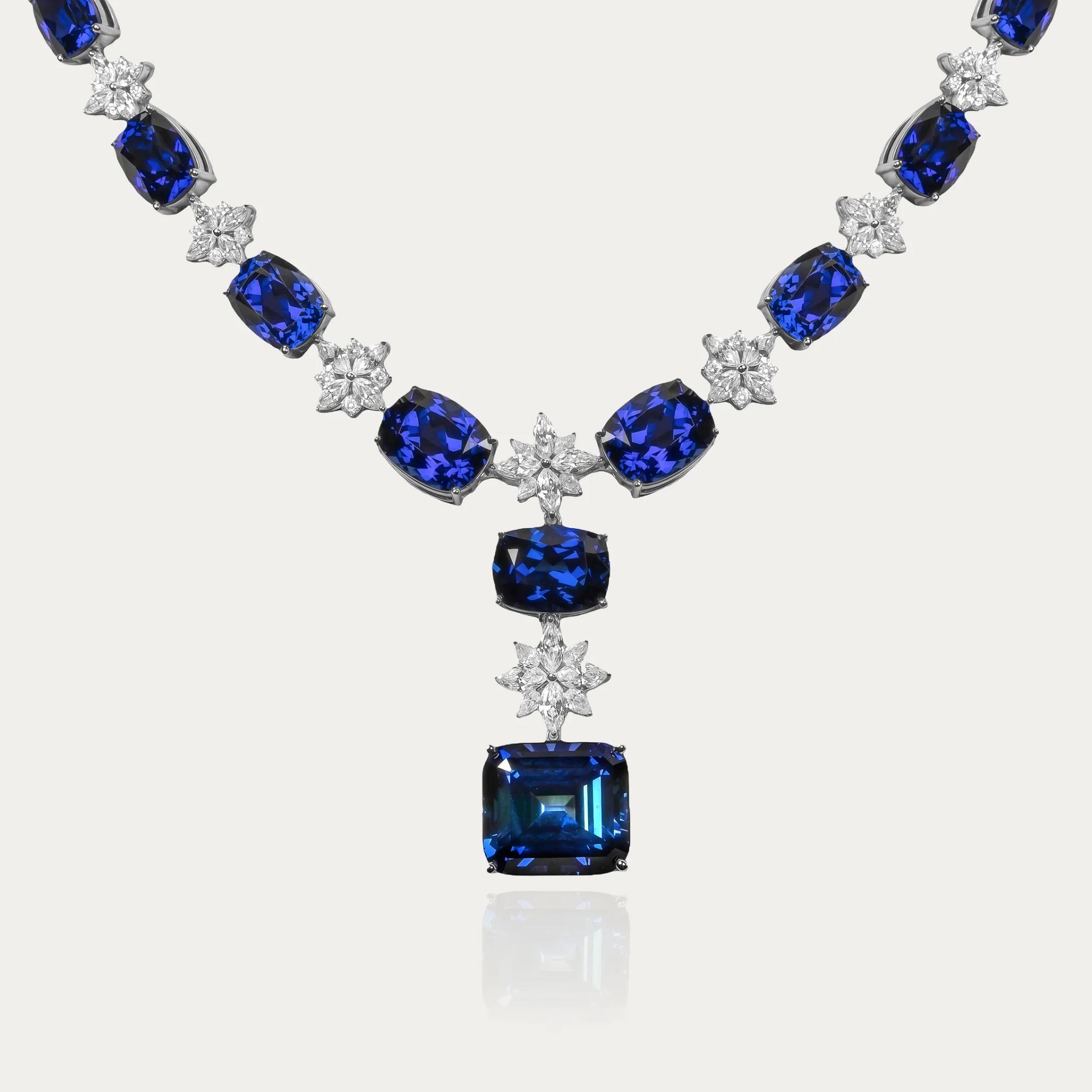 Mira Radiant Truth Shiny Me Sapphire Necklace Blue