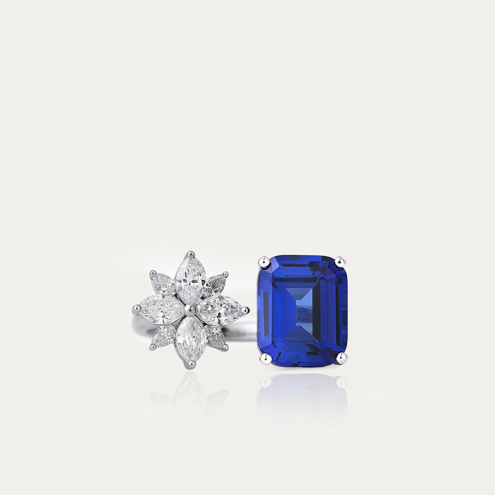 Mira Radiant Truth Shiny Me Sapphire Ring Blue