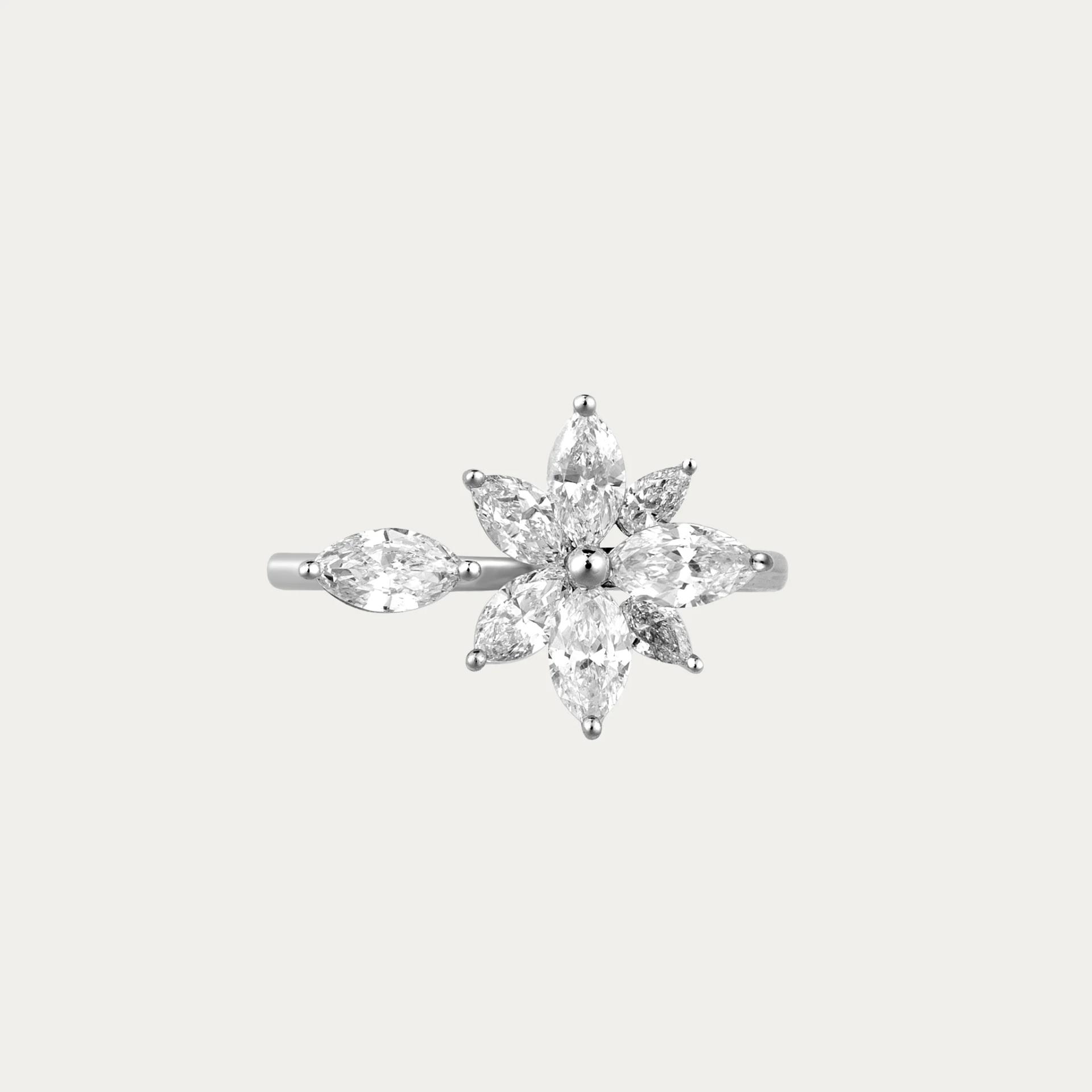 Brand New ( Rank N ) Mira MIRA Lumière Star PINKY RING White Gold 18K White Gold - 10