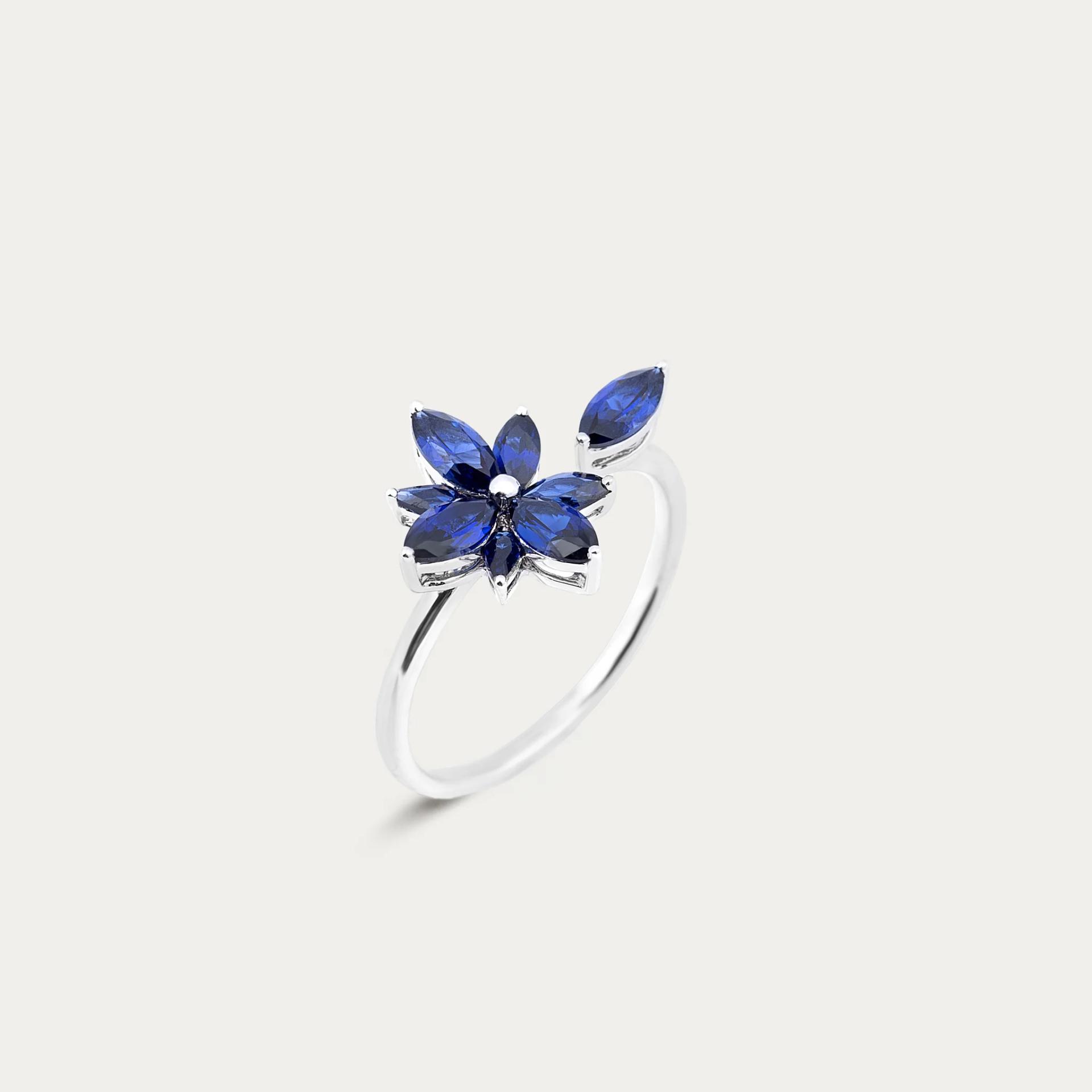 MIRA Lumière Star PINKY RING Blue