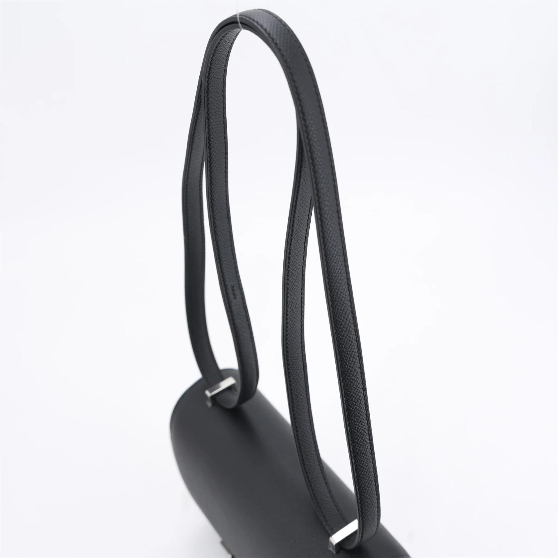 Brand New ( Rank N ) HERMÈS Constance Mini Noir (89) Epsom Palladium hardware K (2025) - 3