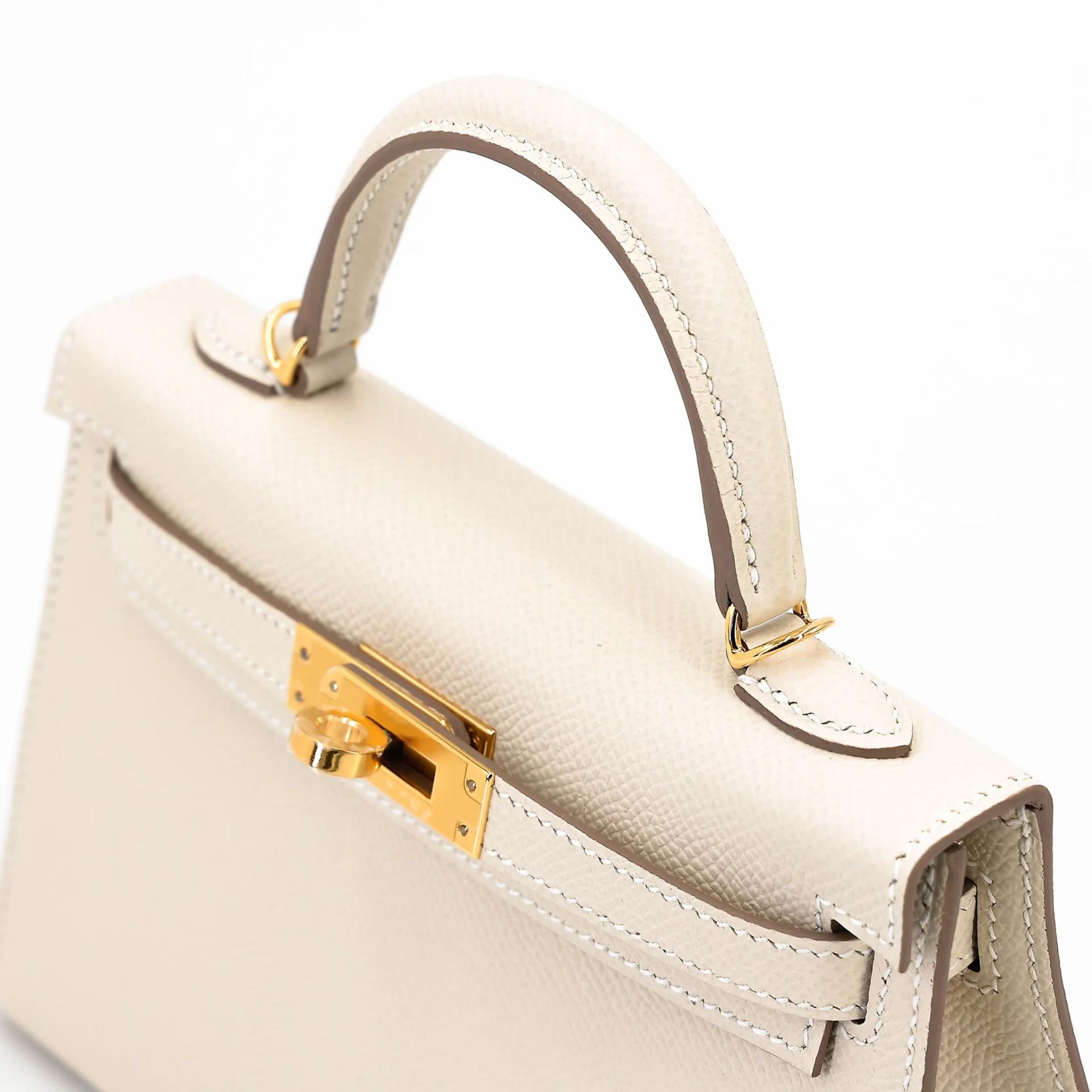 ランク N 新品 HERMÈS エルメス スペシャルオーダー ミニケリー2 HSS クレ (10) グリパール (80) エプソン ゴールド金具 G刻印 (2026) - 3