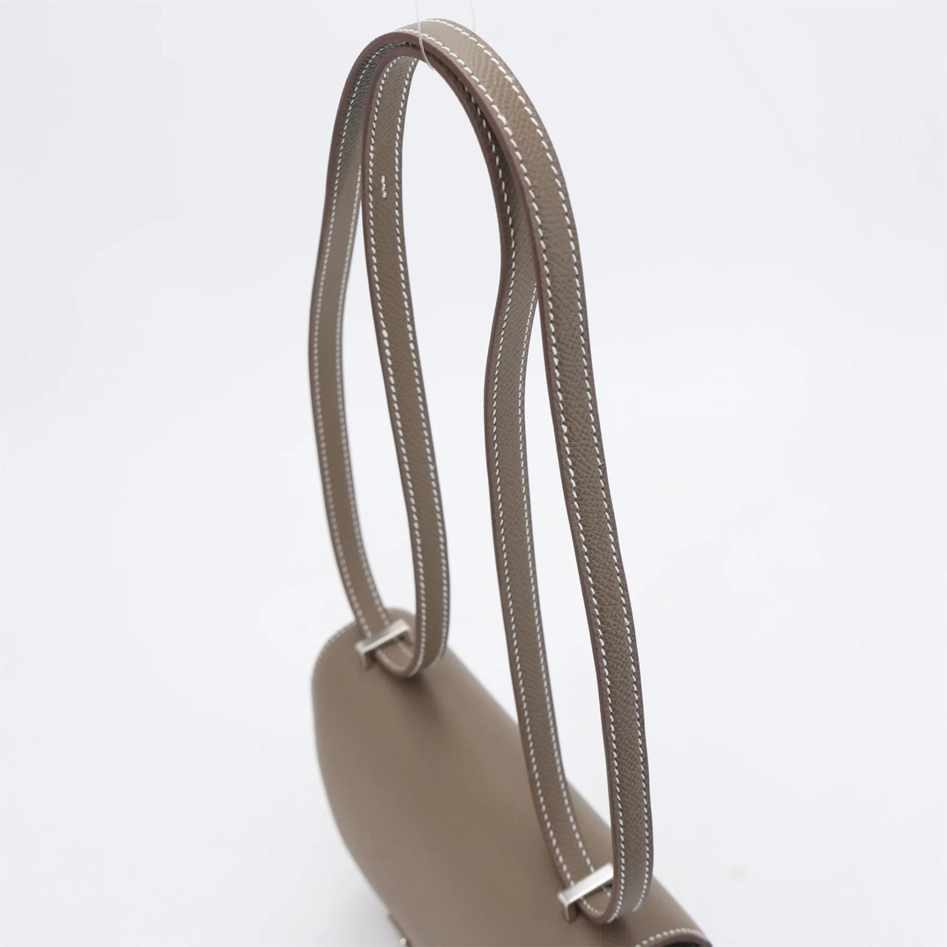 Brand New ( Rank N ) HERMÈS Constance Mini Etoupe (18) Epsom Palladium hardware G (2026) - 3