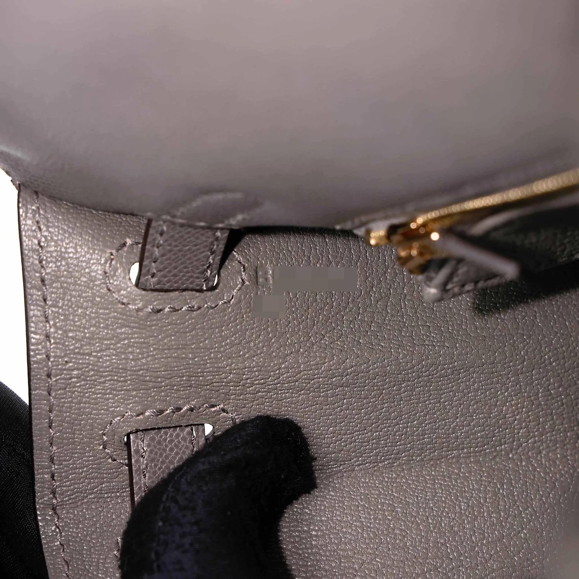 ランク SA HERMÈS エルメス ケリー25 セリエ グリメイヤー (0L) マダム ゴールド金具 B刻印 (2023) - 14