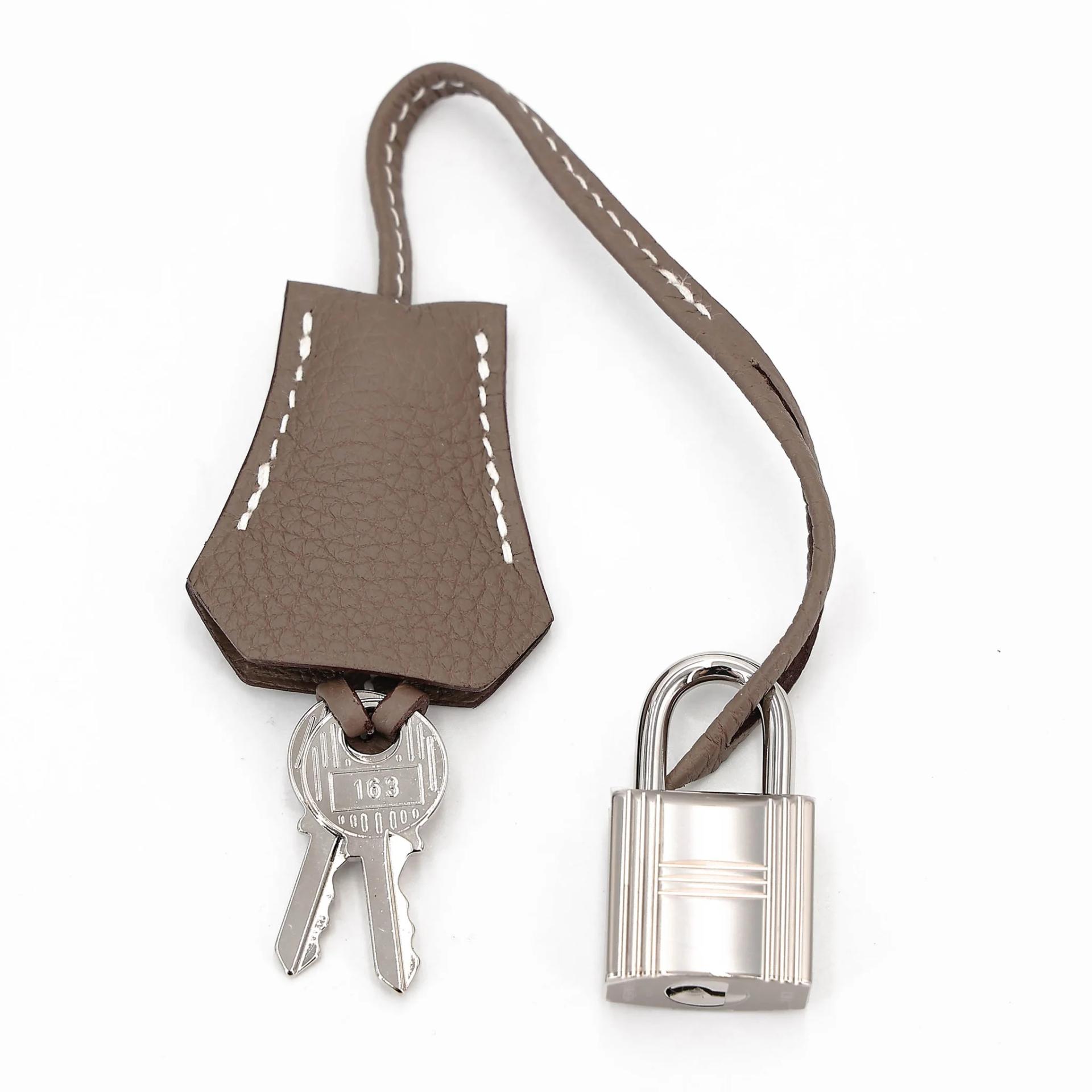 Brand New ( Rank N ) HERMÈS Birkin 25 Etoupe (18) Togo Palladium hardware G (2026) - 17