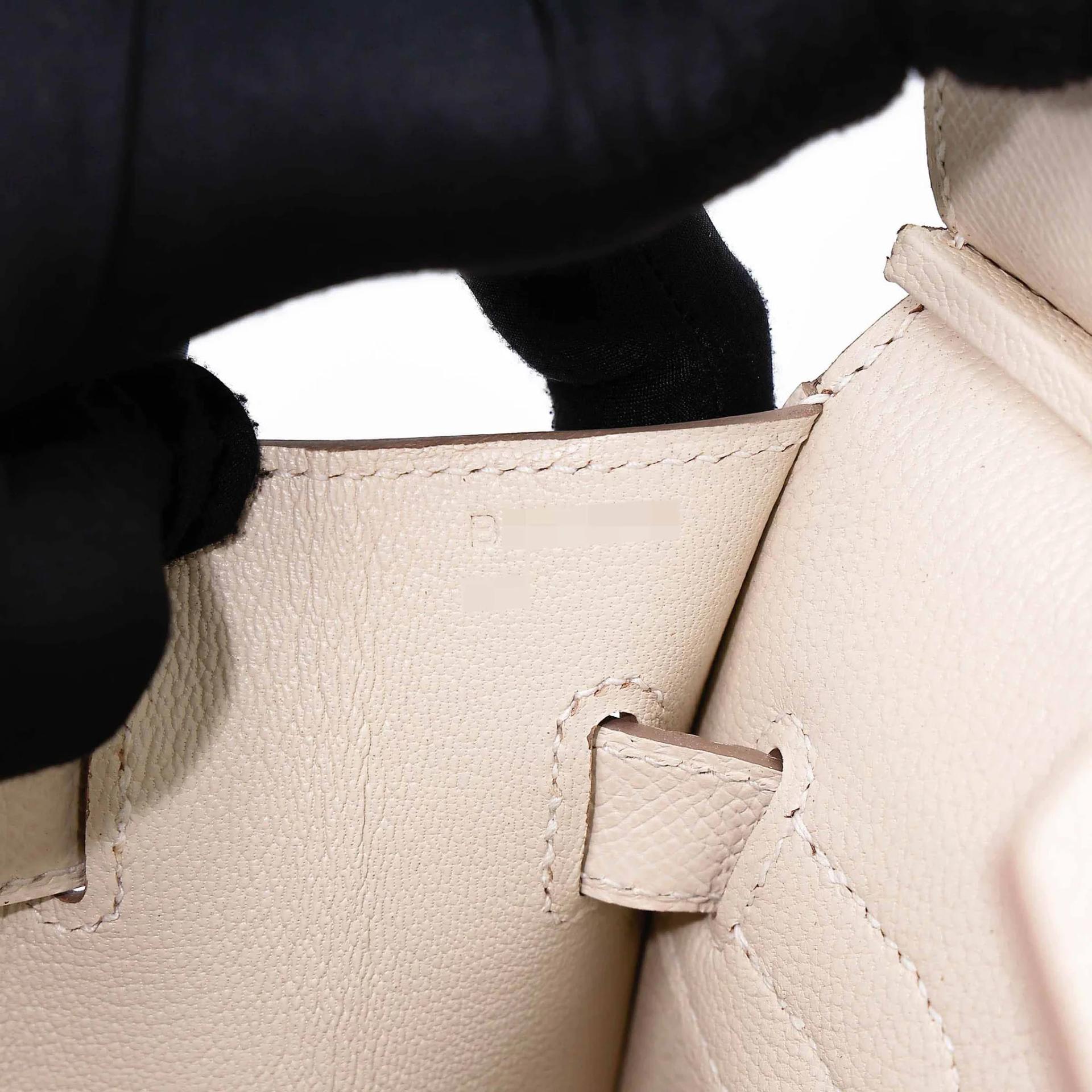 Excellent ( Rank SA ) HERMÈS Birkin 30 Sellier Craie (10) Epsom Gold hardware B (2023) - 13