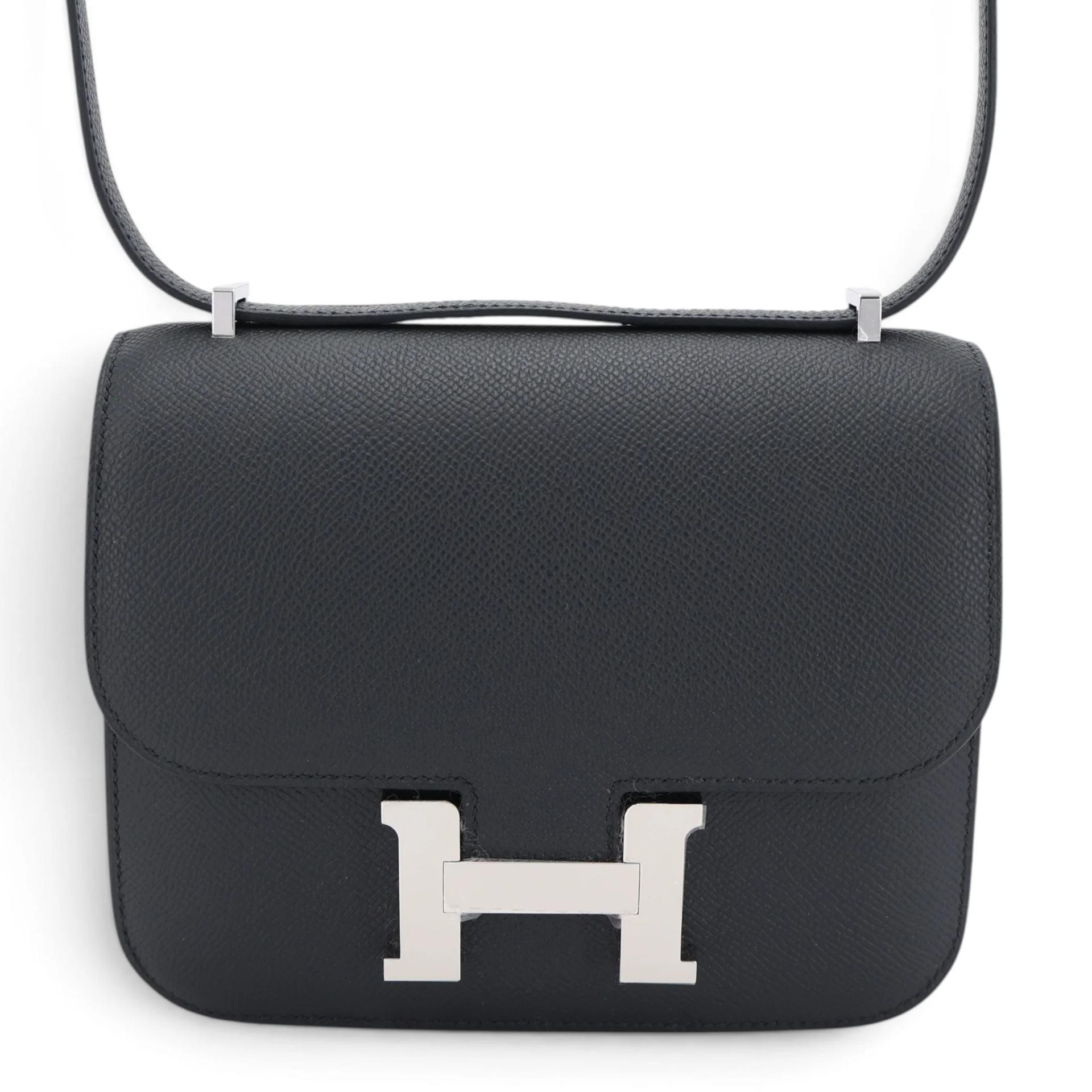 Brand New ( Rank N ) HERMÈS Constance Mini Noir (89) Epsom Palladium hardware K (2025) - 1