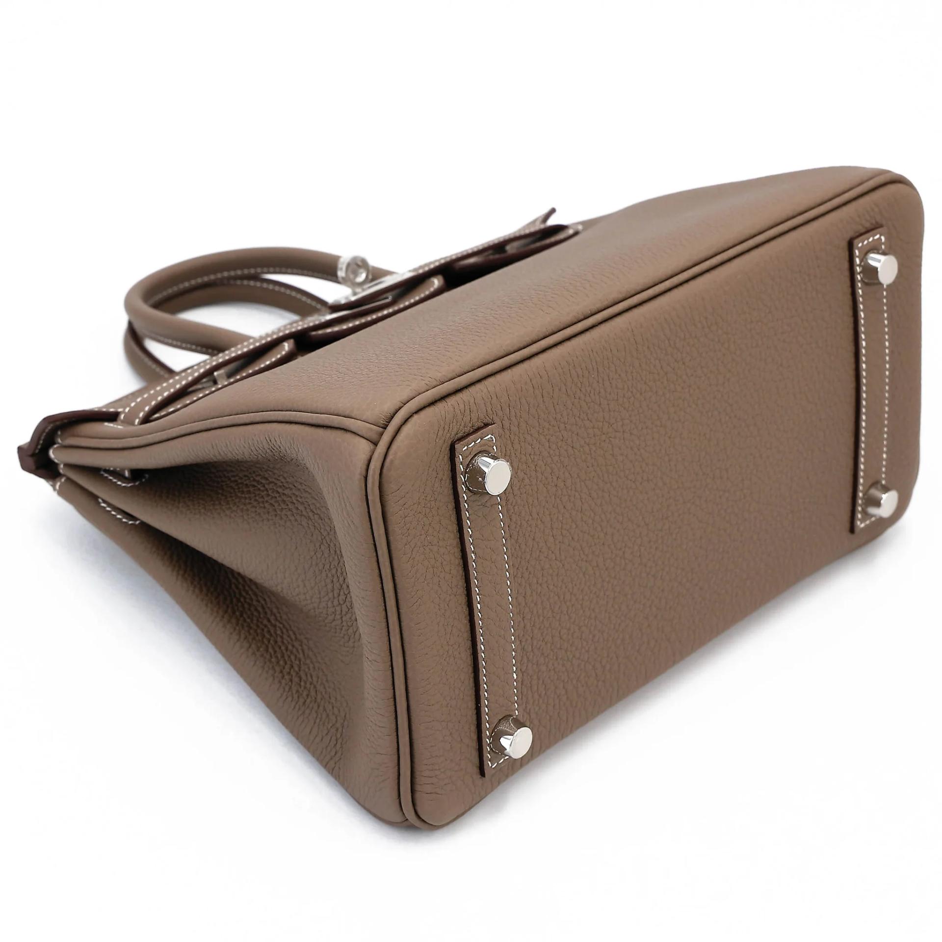 Brand New ( Rank N ) HERMÈS Birkin 25 Etoupe (18) Togo Palladium hardware G (2026) - 5