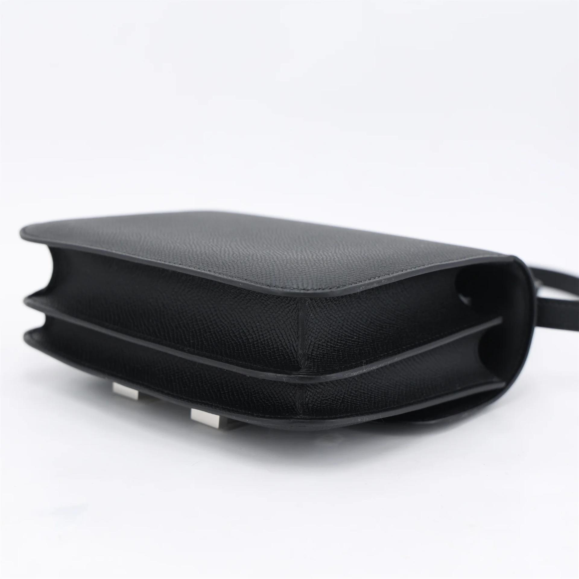 Brand New ( Rank N ) HERMÈS Constance Mini Noir (89) Epsom Palladium hardware K (2025) - 7