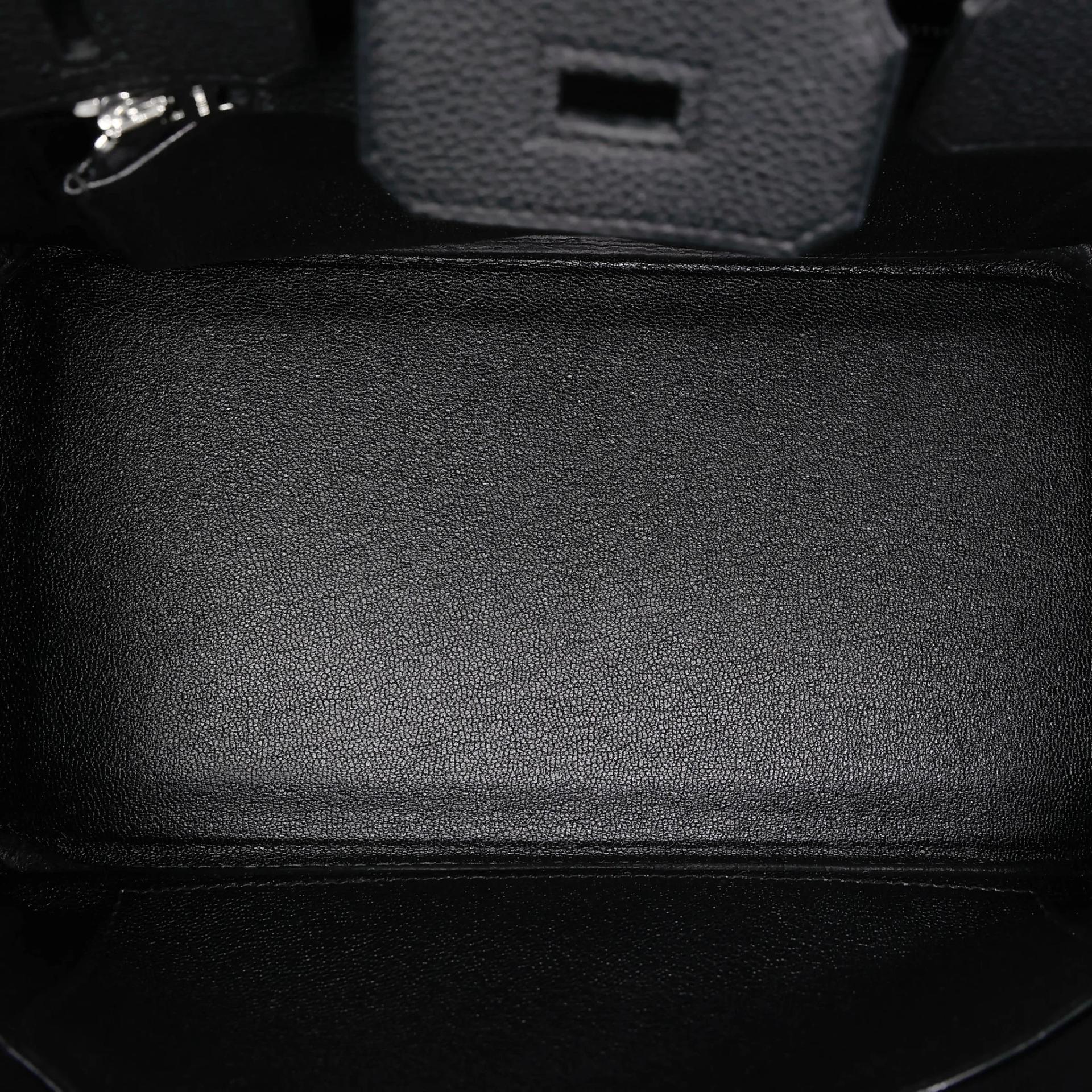 Brand New ( Rank N ) HERMÈS Birkin 25 Noir (89) Togo Palladium hardware G (2026) - 16