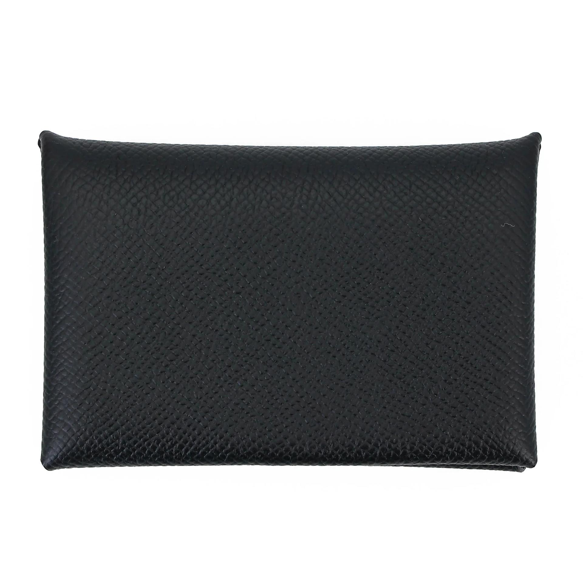 Brand New ( Rank N ) HERMÈS Calvi card holder Noir (89) Epsom B (2023) - 2