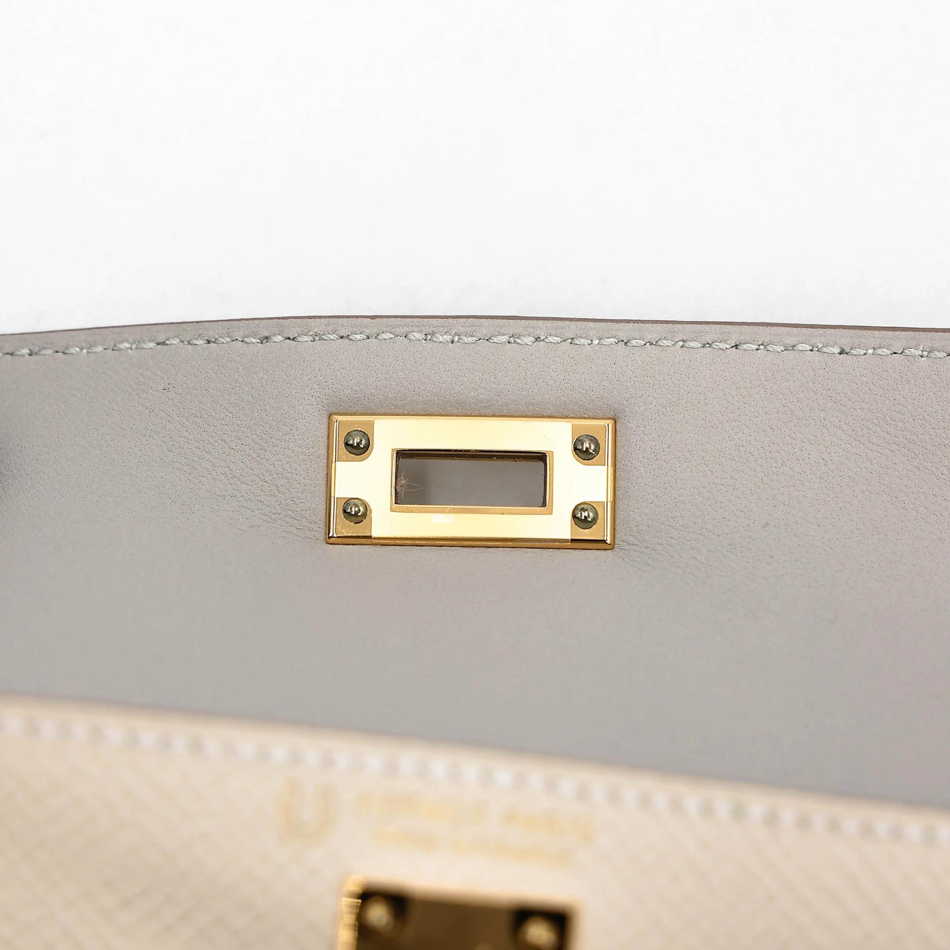 ランク N 新品 HERMÈS エルメス スペシャルオーダー ミニケリー2 HSS クレ (10) グリパール (80) エプソン ゴールド金具 G刻印 (2026) - 11