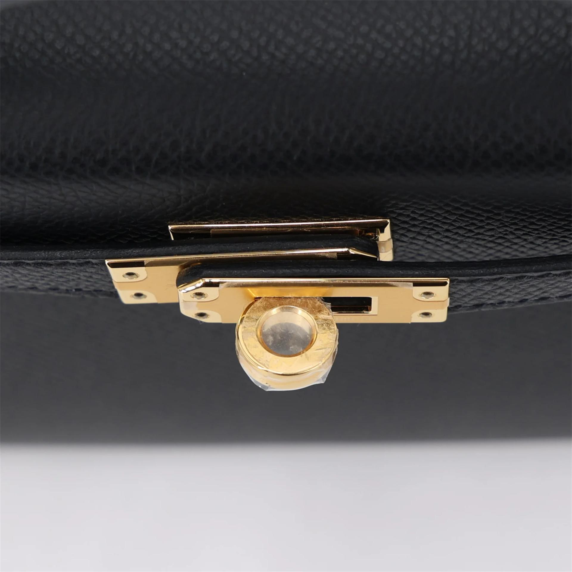 ランク N 新品 HERMÈS エルメス ミニケリー2 ブラック (89) エプソン ゴールド金具 K刻印 (2025) - 9