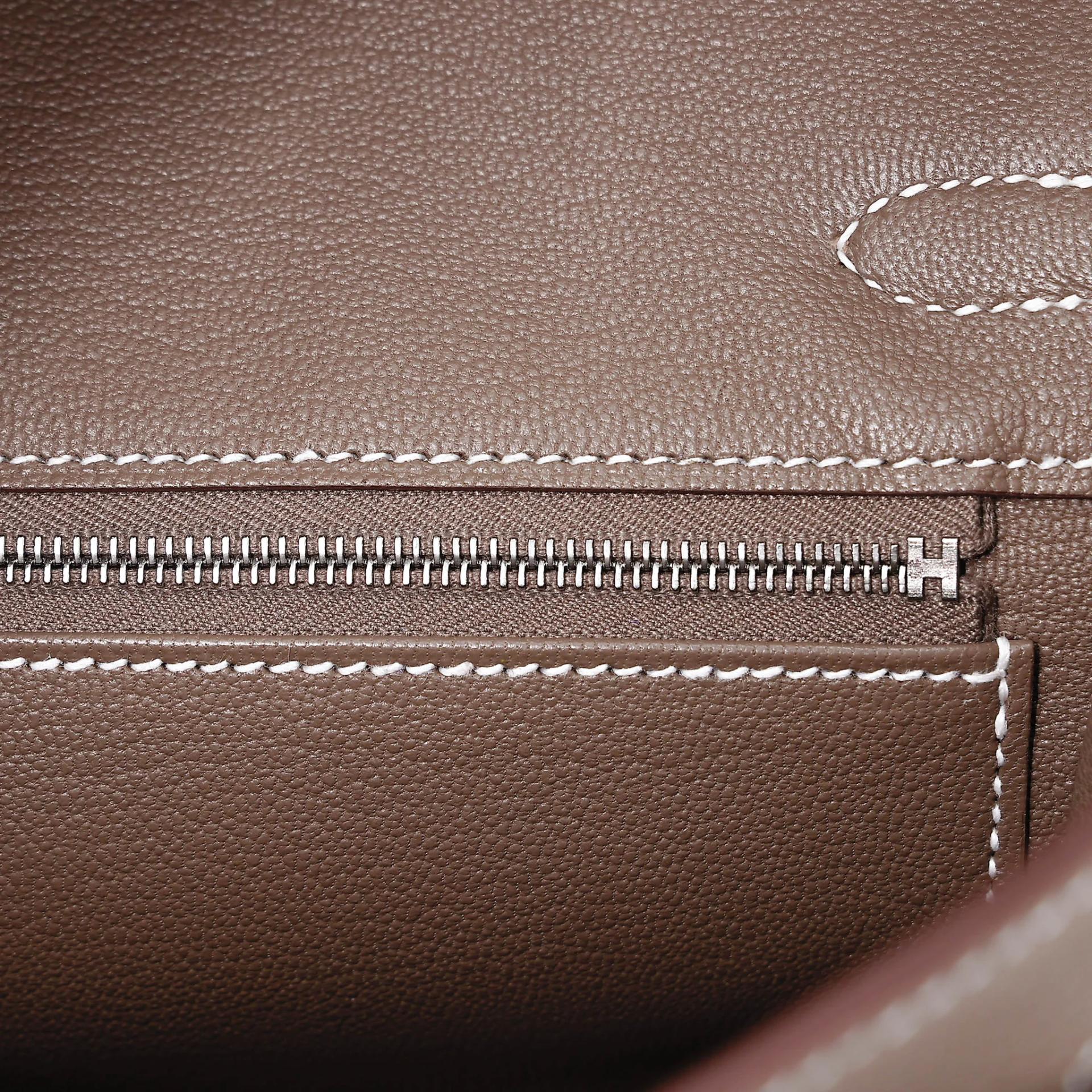 Brand New ( Rank N ) HERMÈS Birkin 25 Etoupe (18) Togo Palladium hardware G (2026) - 12