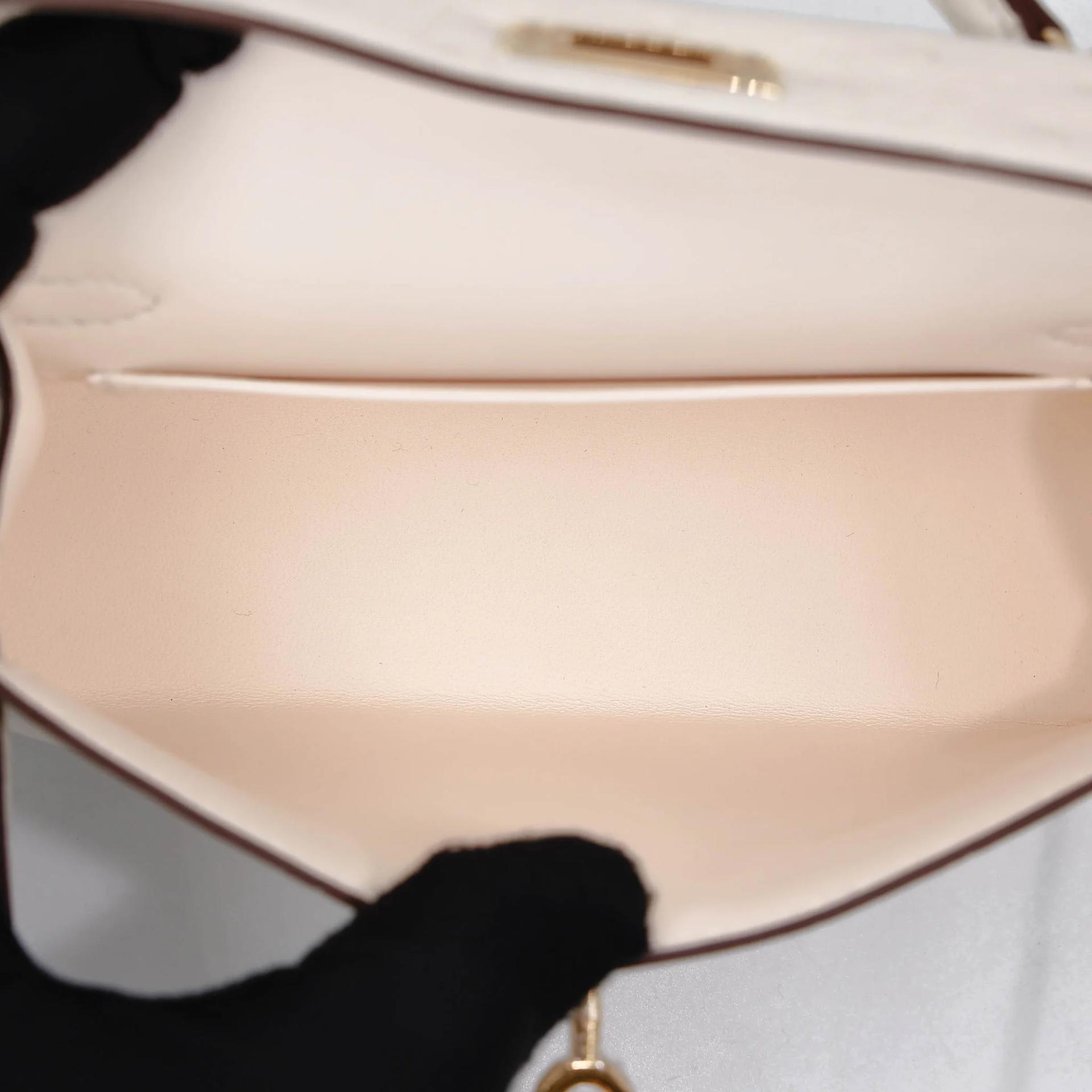 ランク N 新品 HERMÈS エルメス ミニケリー2 ナタ (I2) オーストリッチ ゴールド金具 K刻印 (2025) - 17
