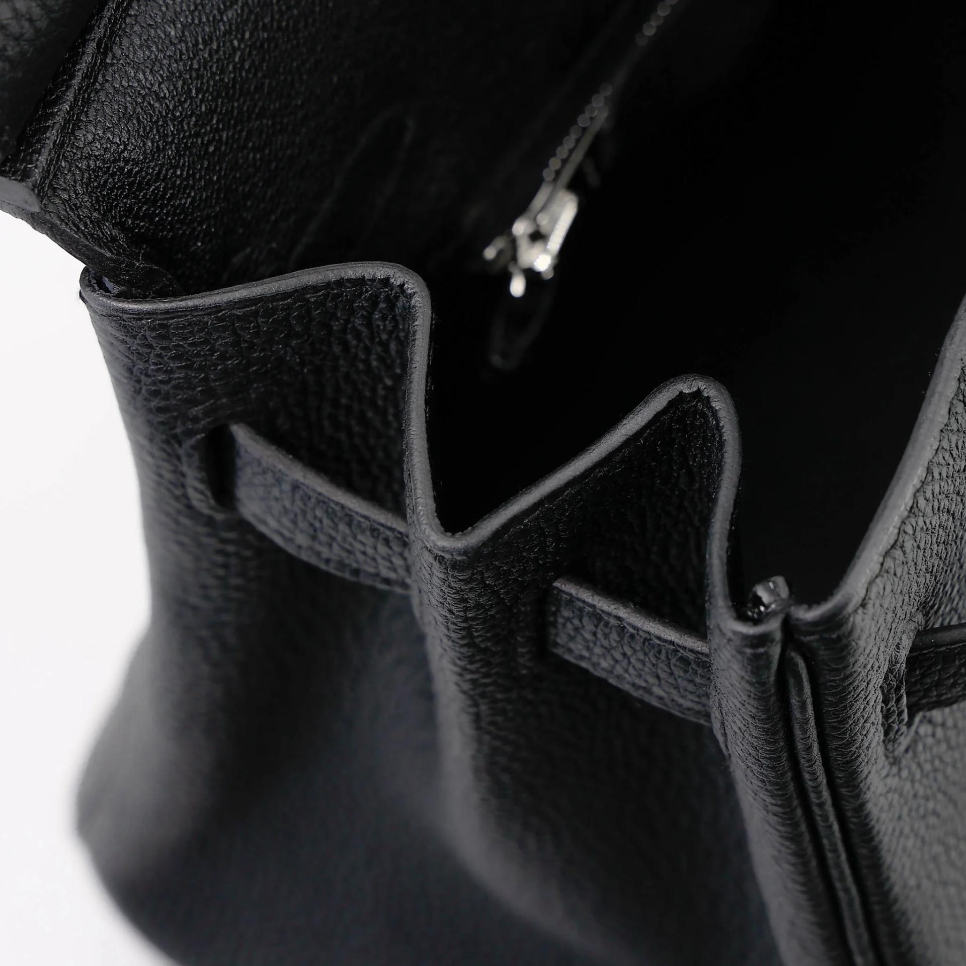 Brand New ( Rank N ) HERMÈS Birkin 25 Noir (89) Togo Palladium hardware G (2026) - 15