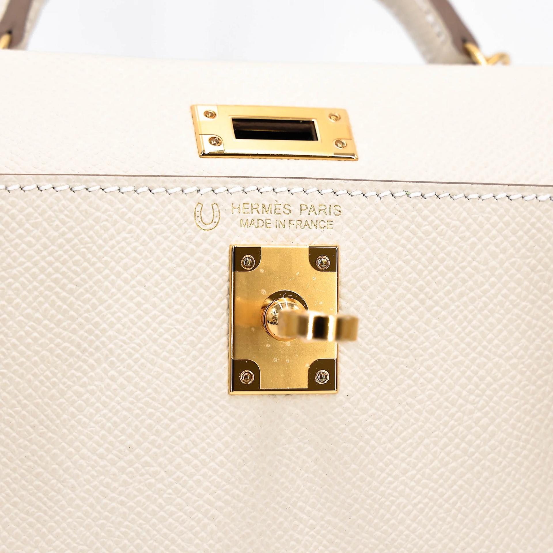 ランク N 新品 HERMÈS エルメス スペシャルオーダー ミニケリー2 HSS クレ (10) グリパール (80) エプソン ゴールド金具 G刻印 (2026) - 13