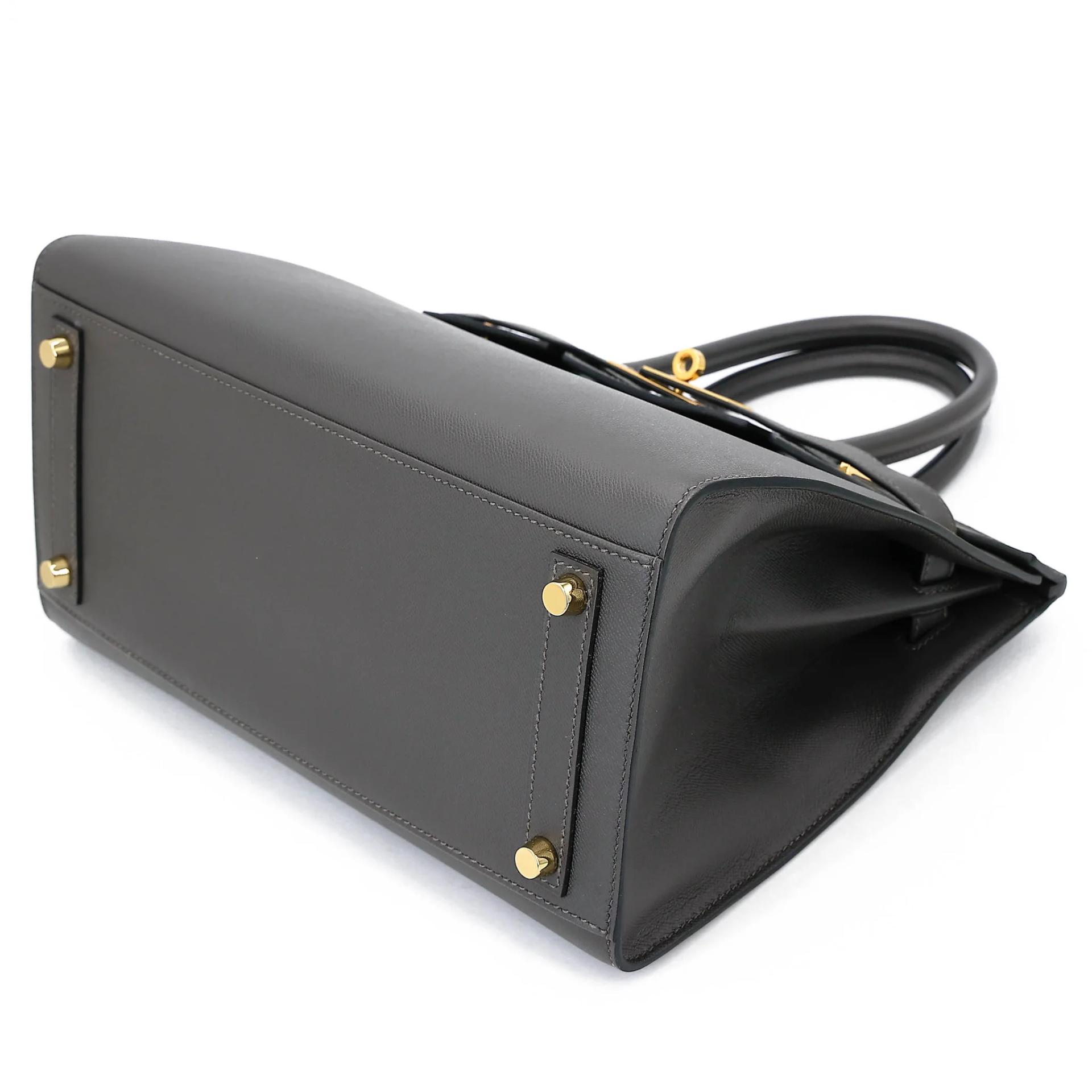 Excellent ( Rank SA ) HERMÈS Birkin 30 Sellier Graphite (88) Madame Gold hardware Z (2021) - 4