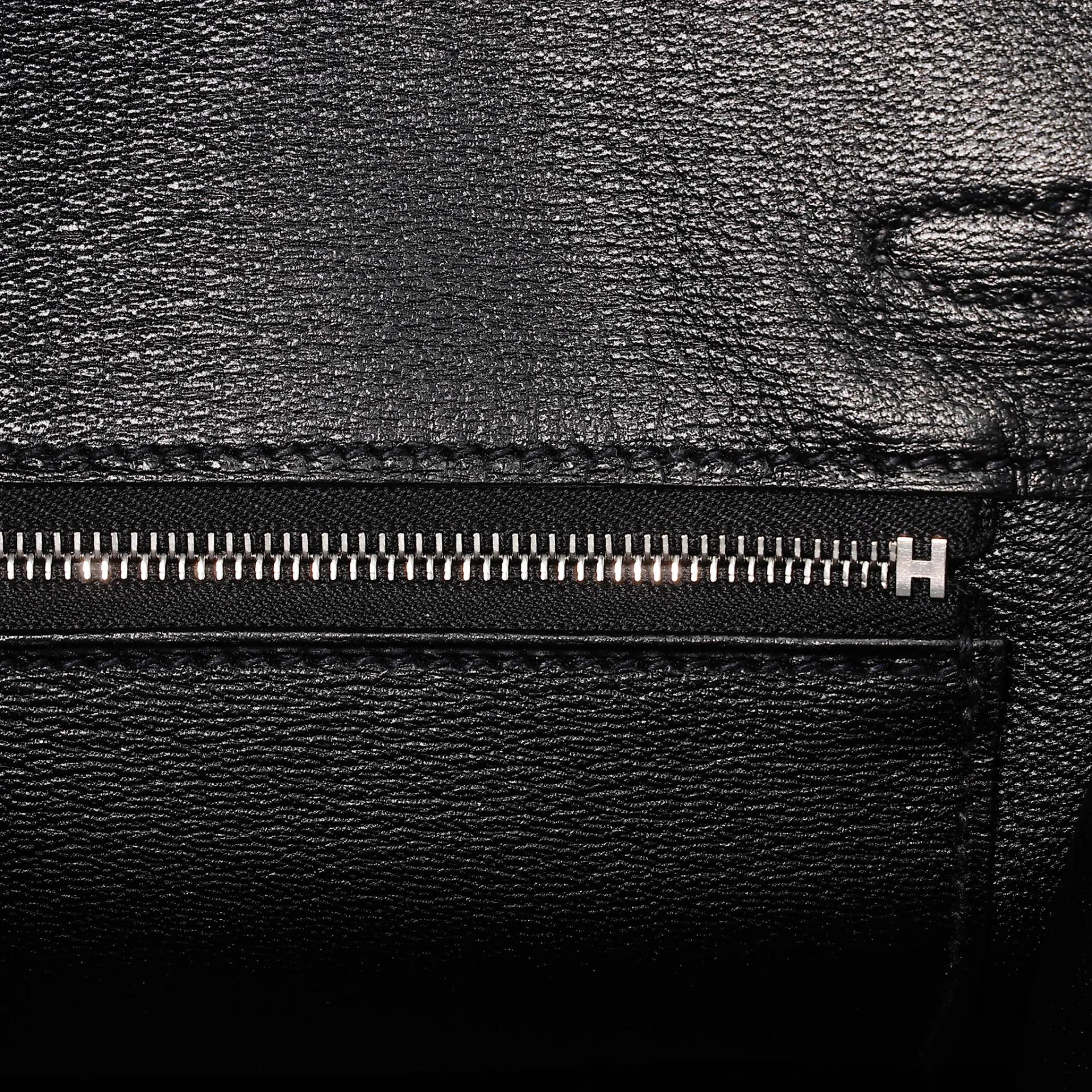 Brand New ( Rank N ) HERMÈS Birkin 25 Noir (89) Matte Alligator Palladium hardware G (2026) - 11