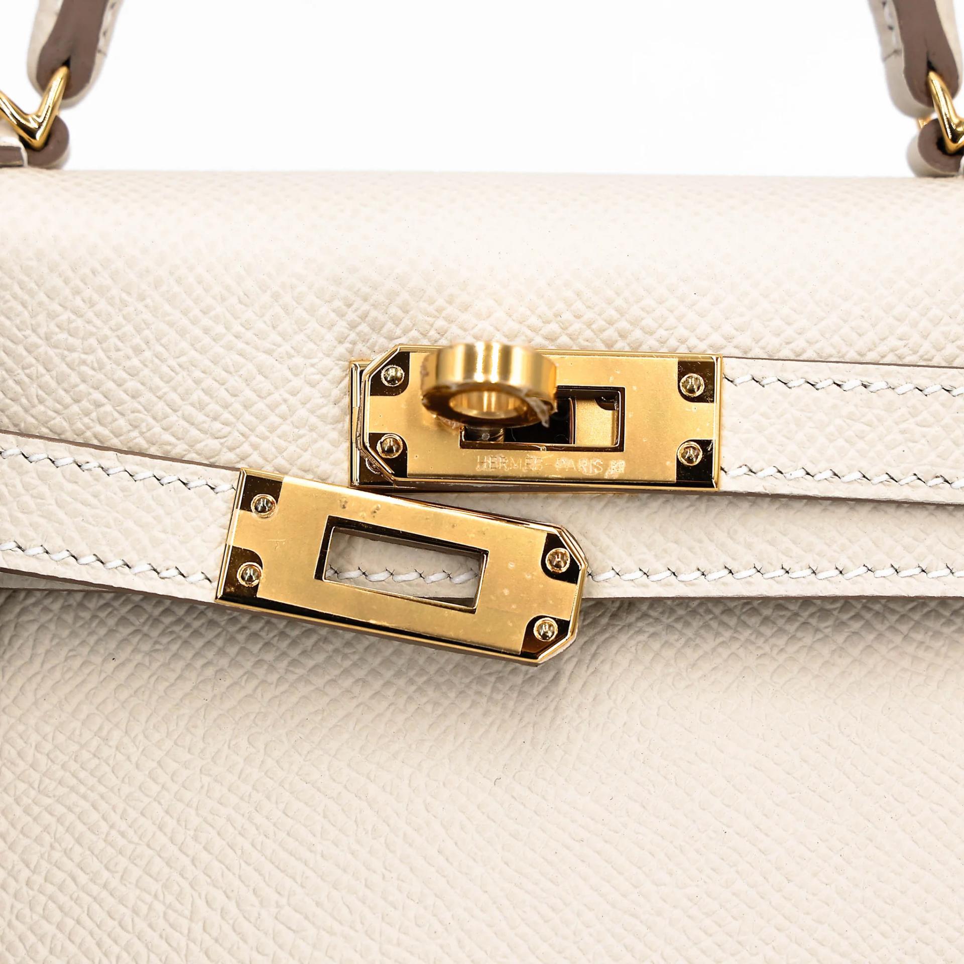 ランク N 新品 HERMÈS エルメス スペシャルオーダー ミニケリー2 HSS クレ (10) グリパール (80) エプソン ゴールド金具 G刻印 (2026) - 8