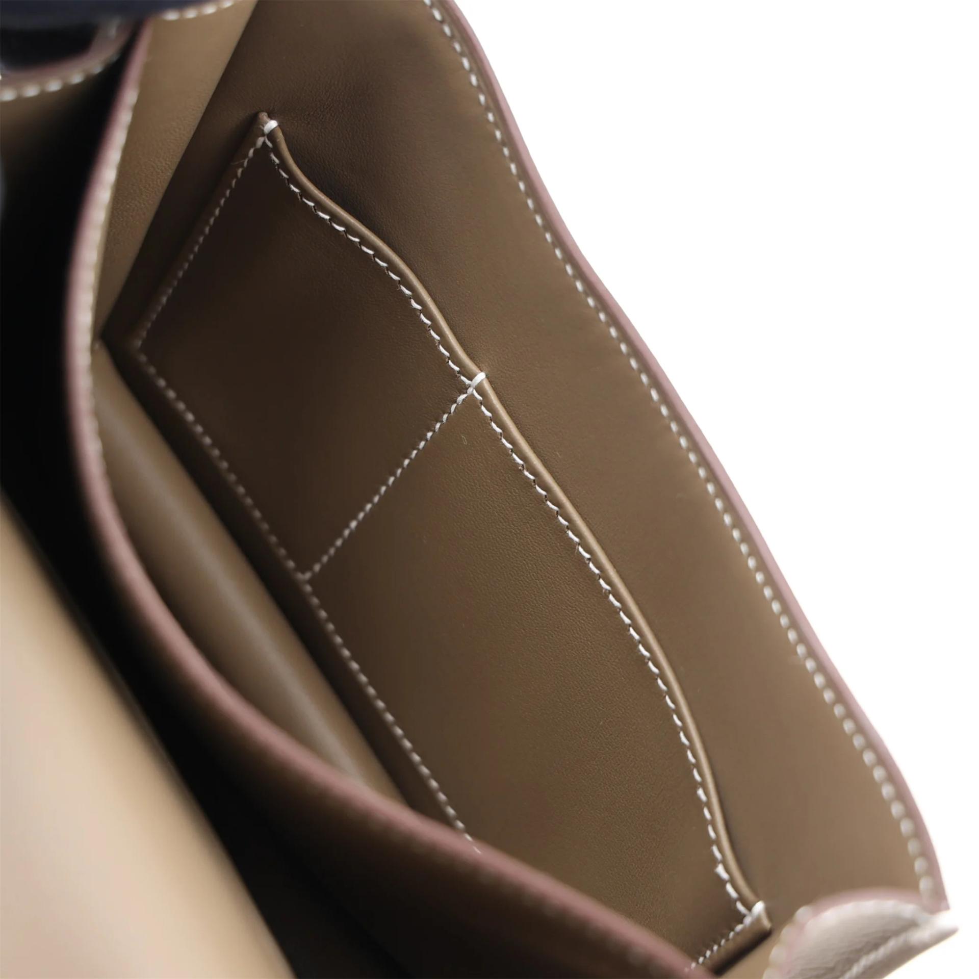 Brand New ( Rank N ) HERMÈS Constance Mini Etoupe (18) Epsom Palladium hardware G (2026) - 14