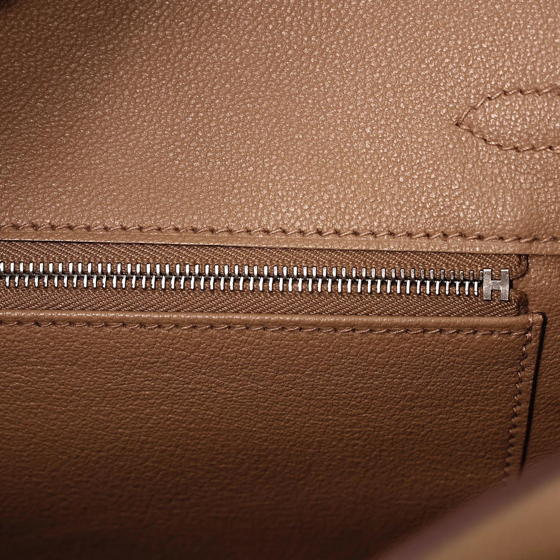 Brand New ( Rank N ) HERMÈS Birkin 25 Biscuit (4B) Togo Palladium hardware G (2026) - 12